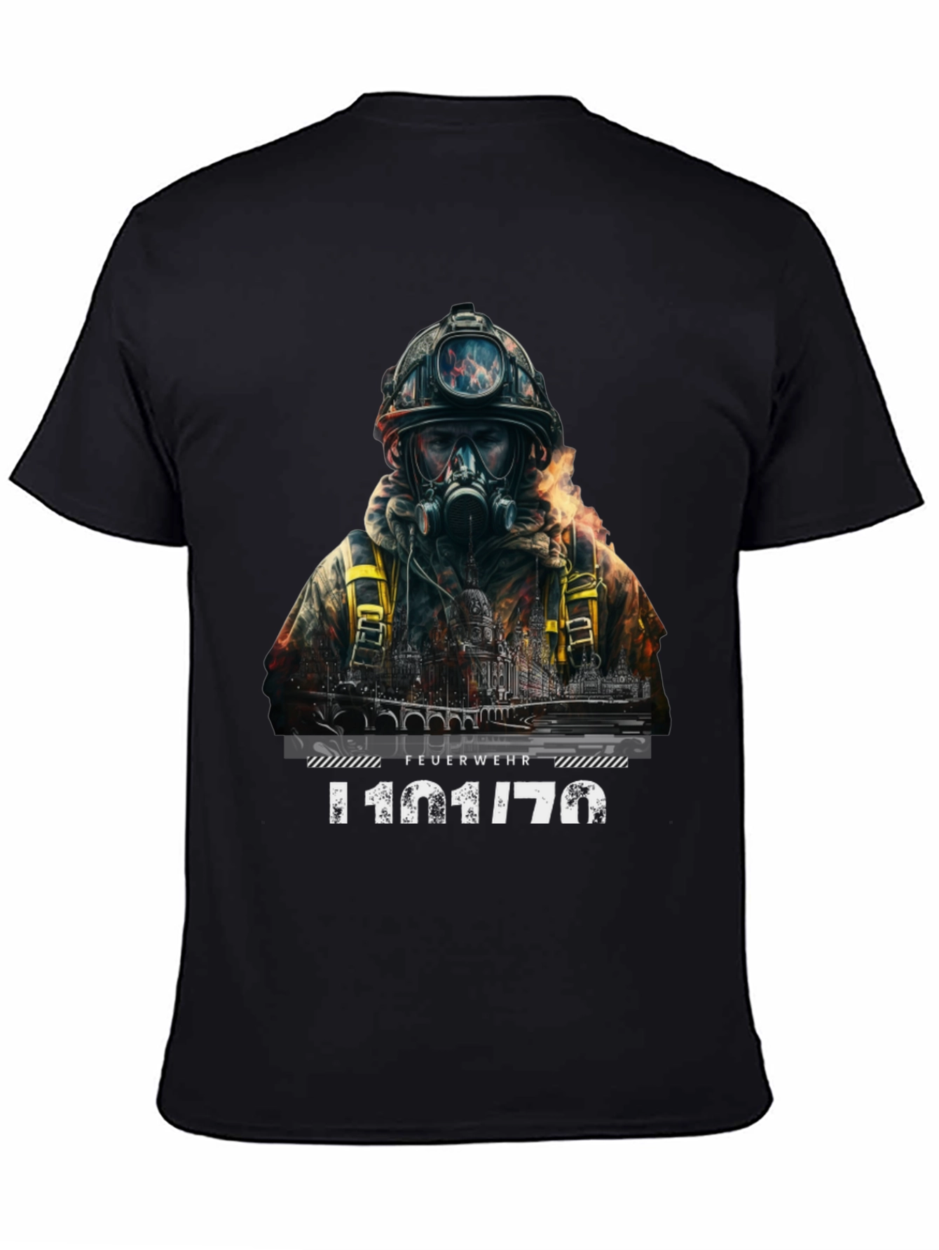 Firefighter T-Shirt - Dramatic Rescue Design