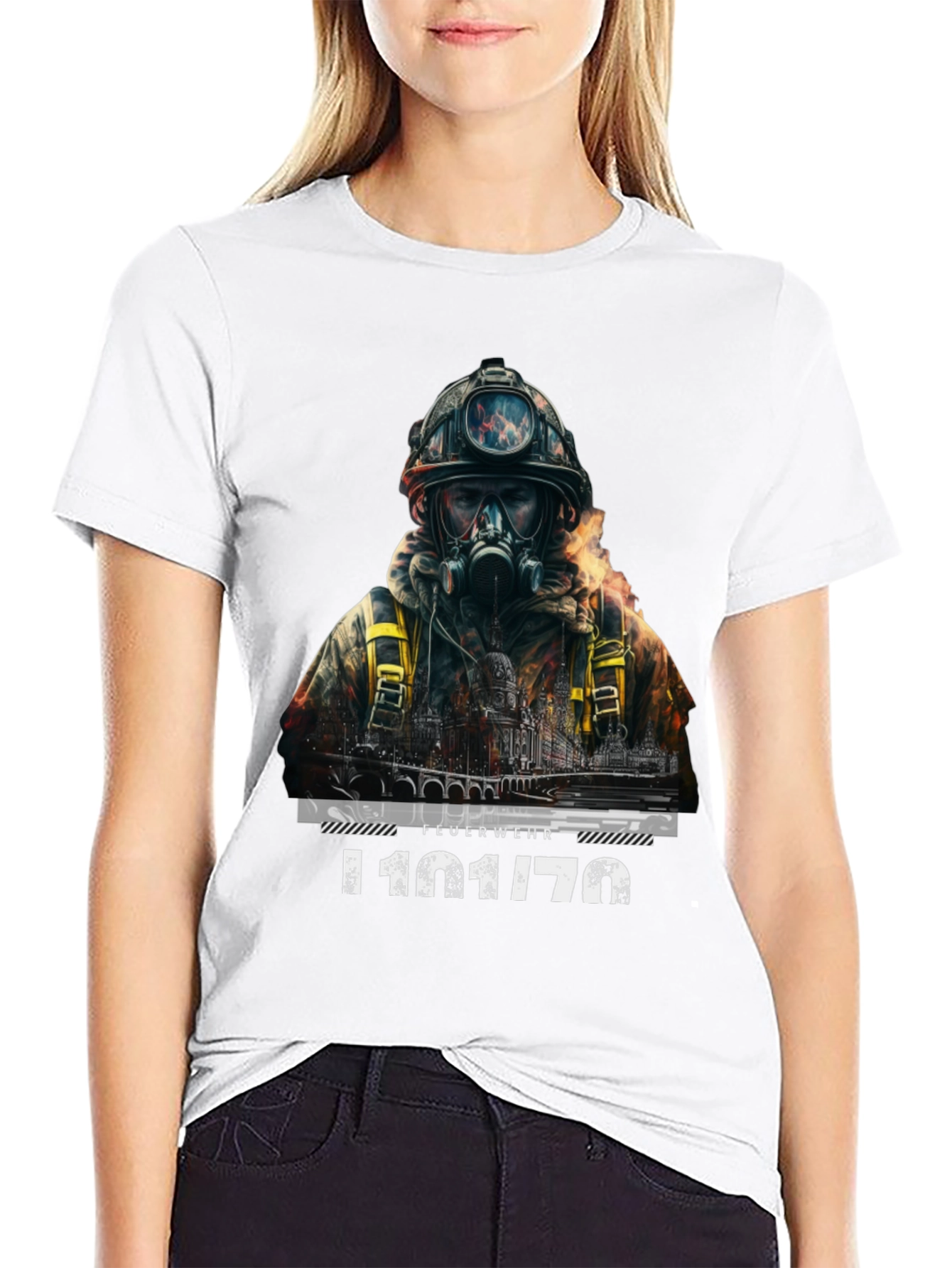 Firefighter T-Shirt - Dramatic Rescue Design