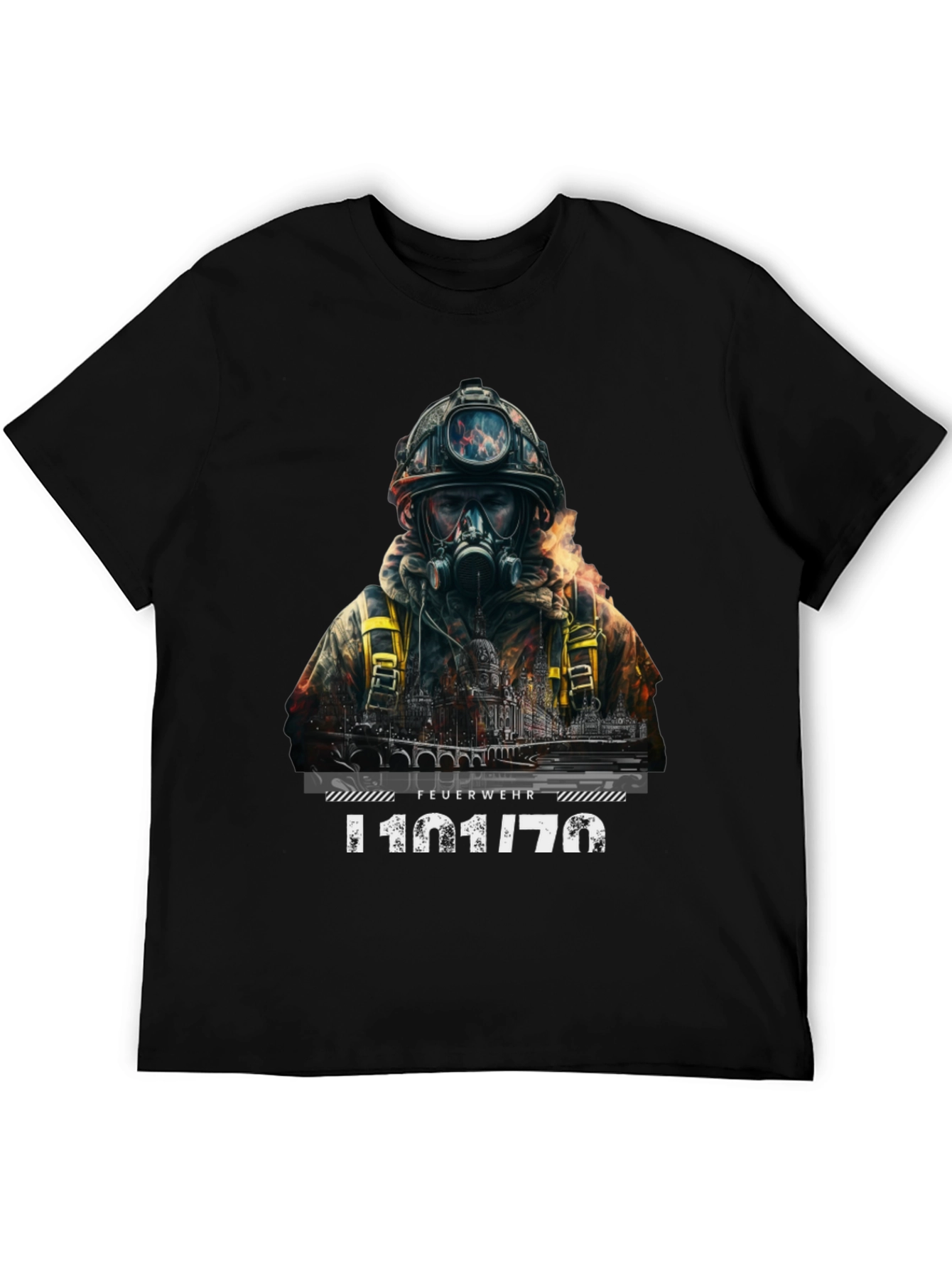 Firefighter T-Shirt - Dramatic Rescue Design