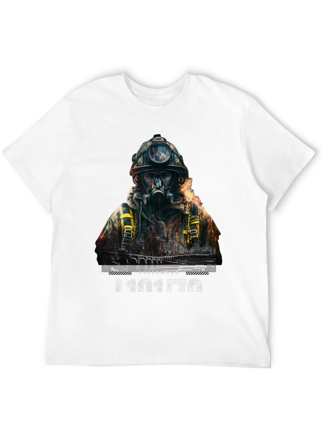 Firefighter T-Shirt - Dramatic Rescue Design