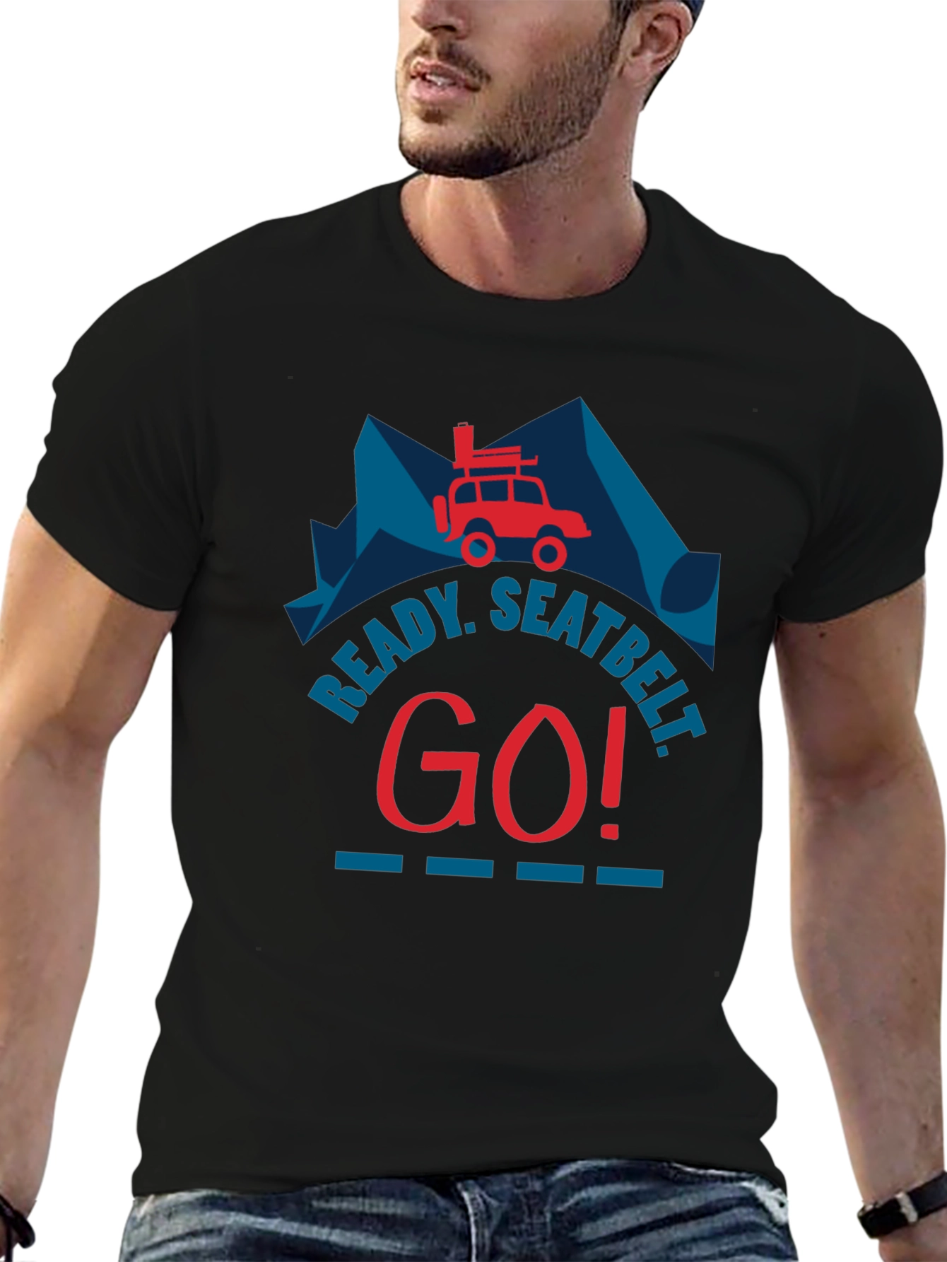 Ready Seatbelt Go! Graphic Tee - Adventure T-Shirt