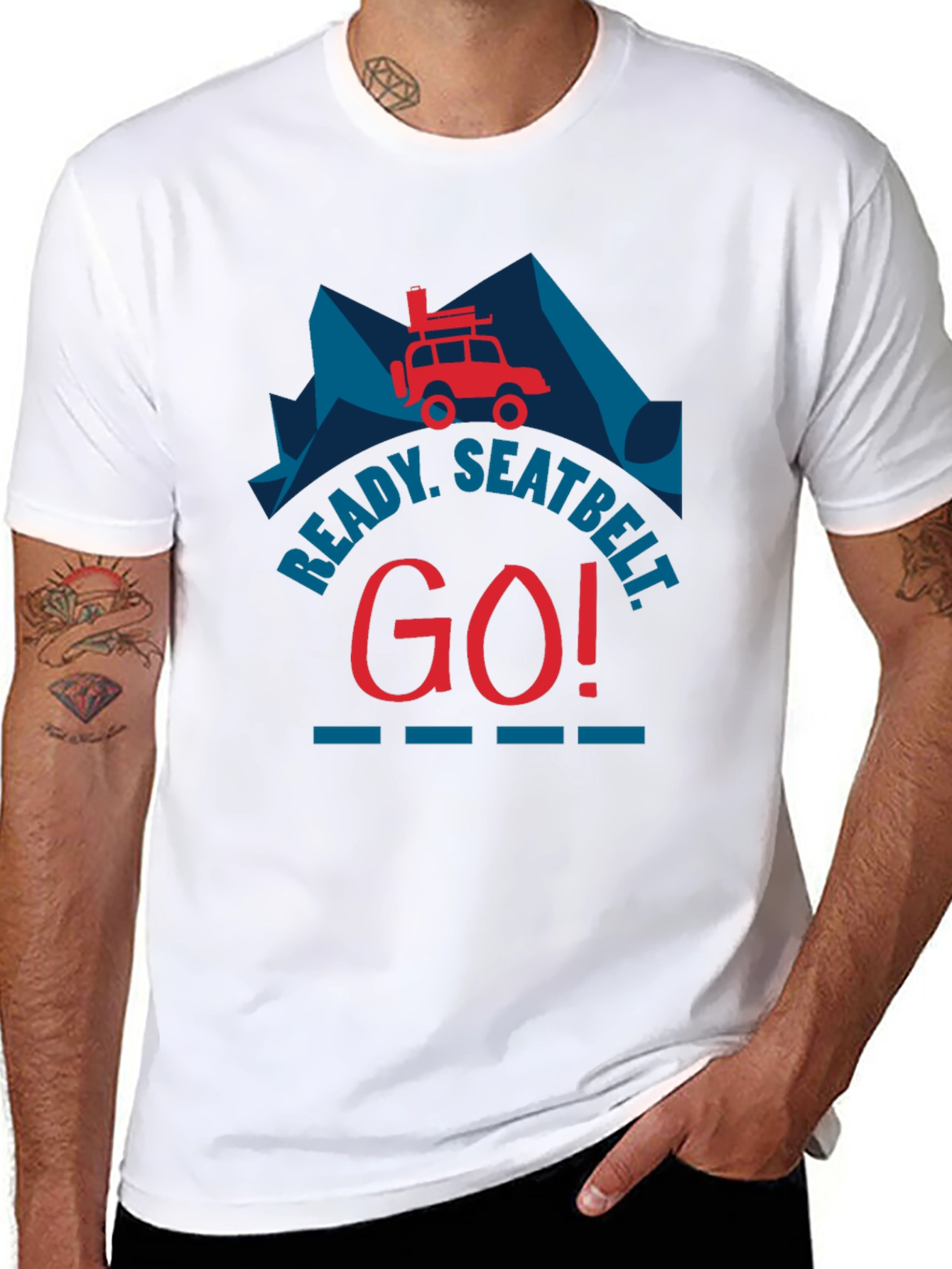 Ready Seatbelt Go! Graphic Tee - Adventure T-Shirt