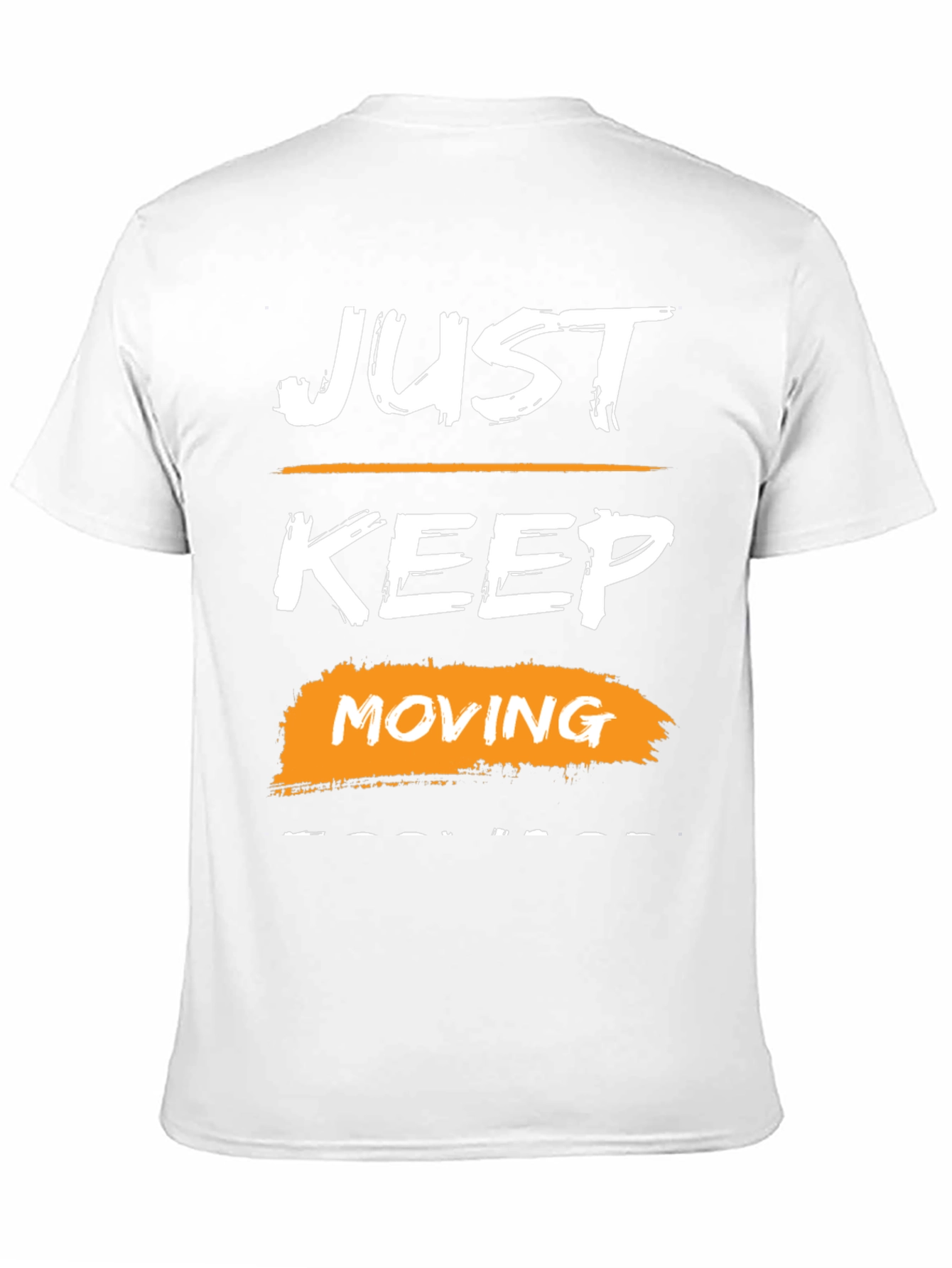 Just Keep Moving Graphic Tee - Motivational Black T-Shirt