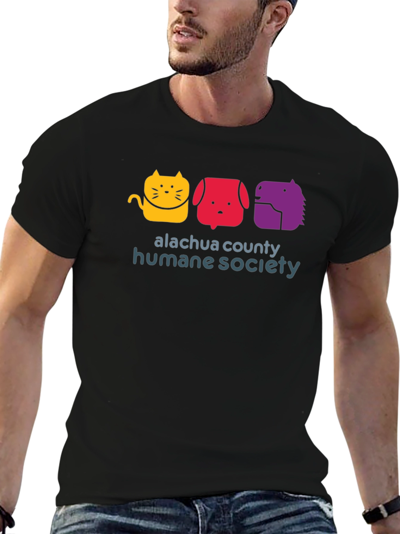 Alachua County Humane Society Black T-Shirt