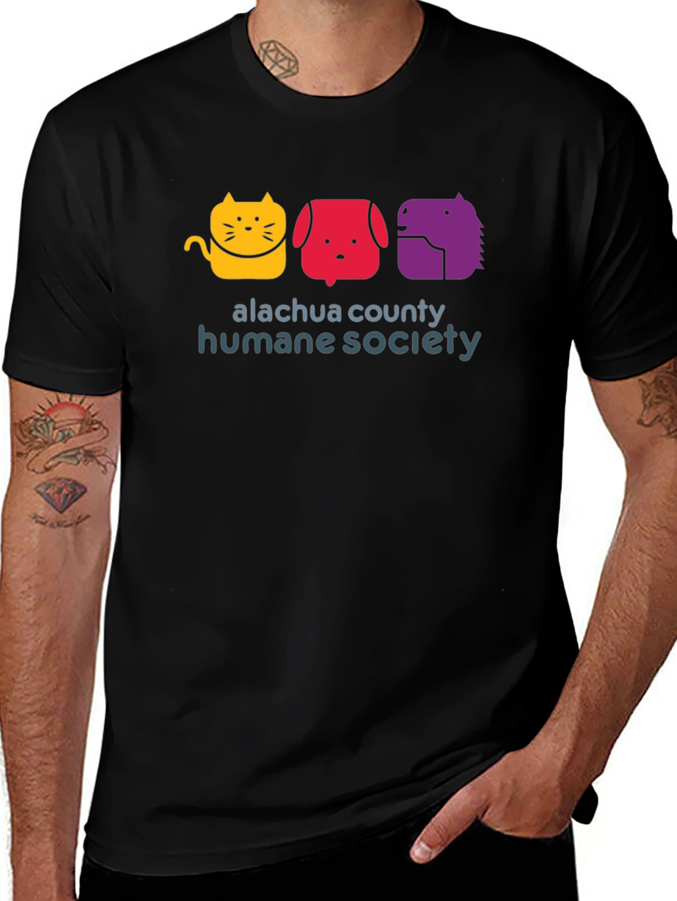 Alachua County Humane Society Black T-Shirt