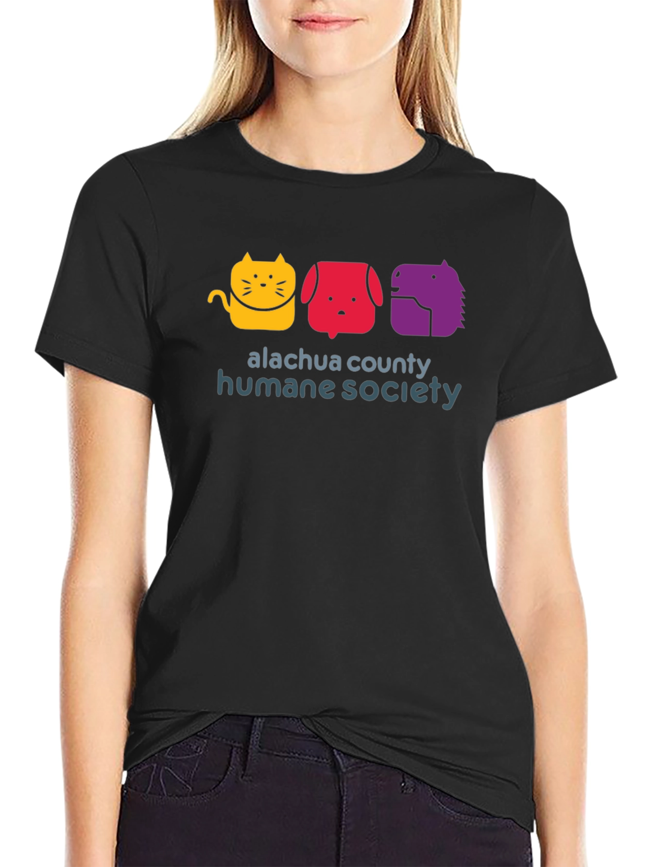 Alachua County Humane Society Black T-Shirt
