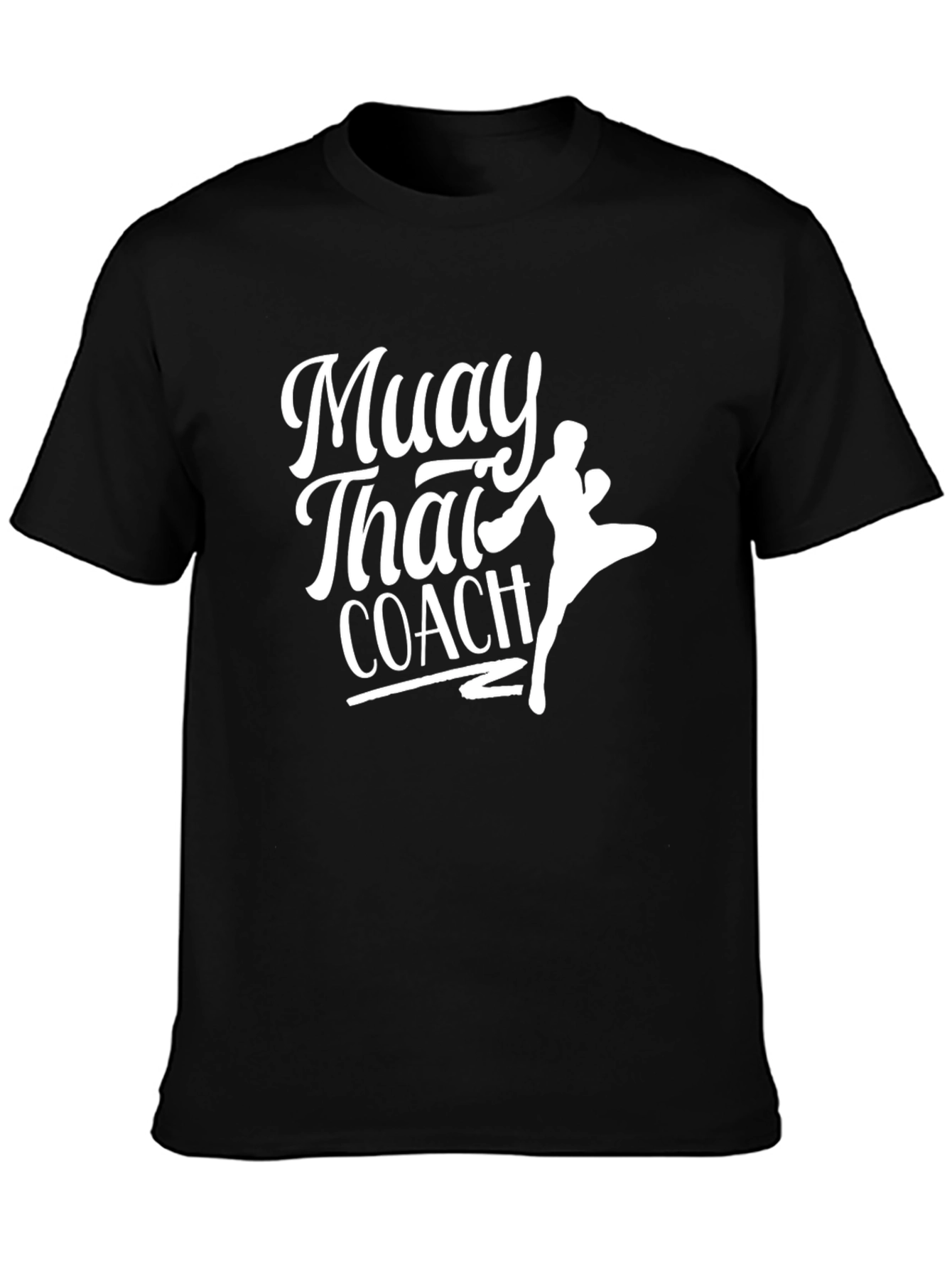 Muay Thai Coach Black Graphic T-Shirt