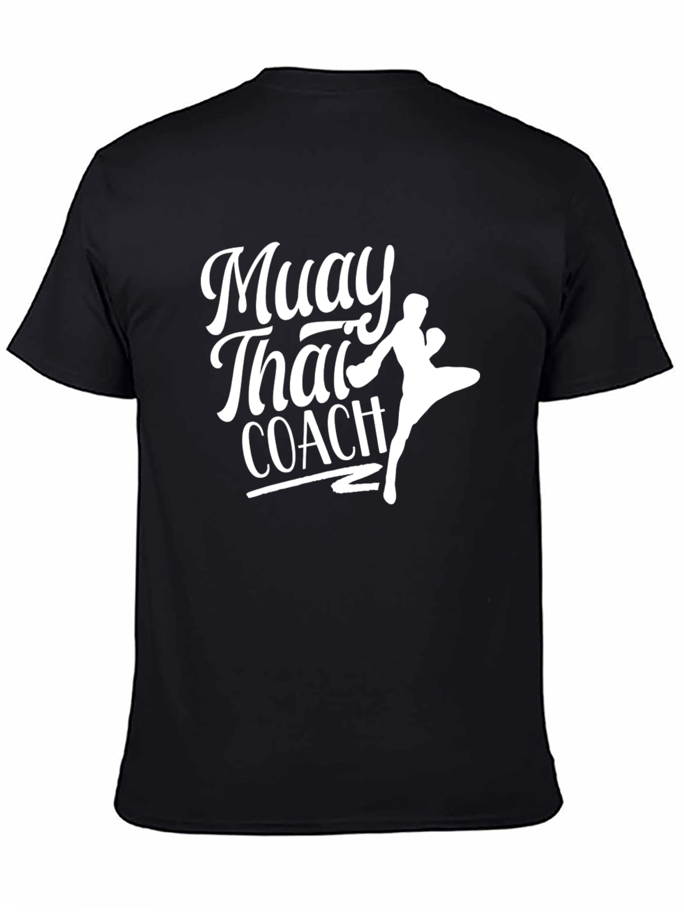 Muay Thai Coach Black Graphic T-Shirt