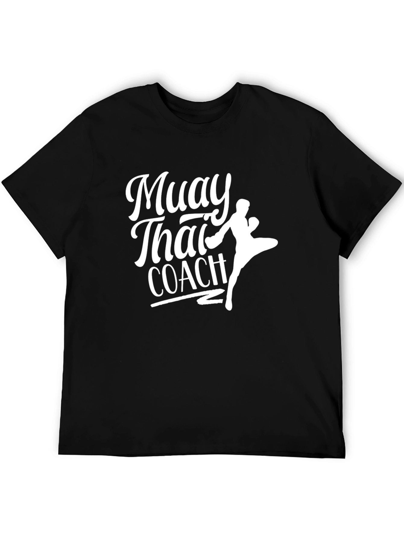Muay Thai Coach Black Graphic T-Shirt
