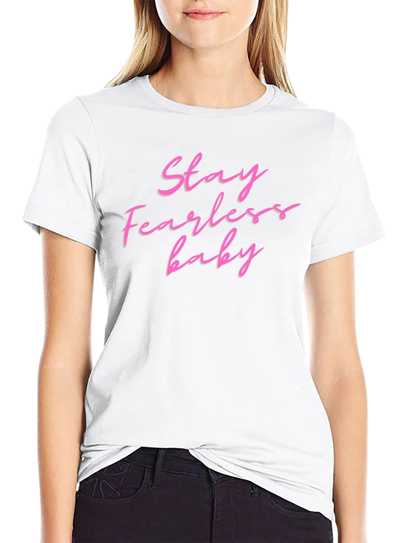 Stay Fearless Baby Black Graphic Tee