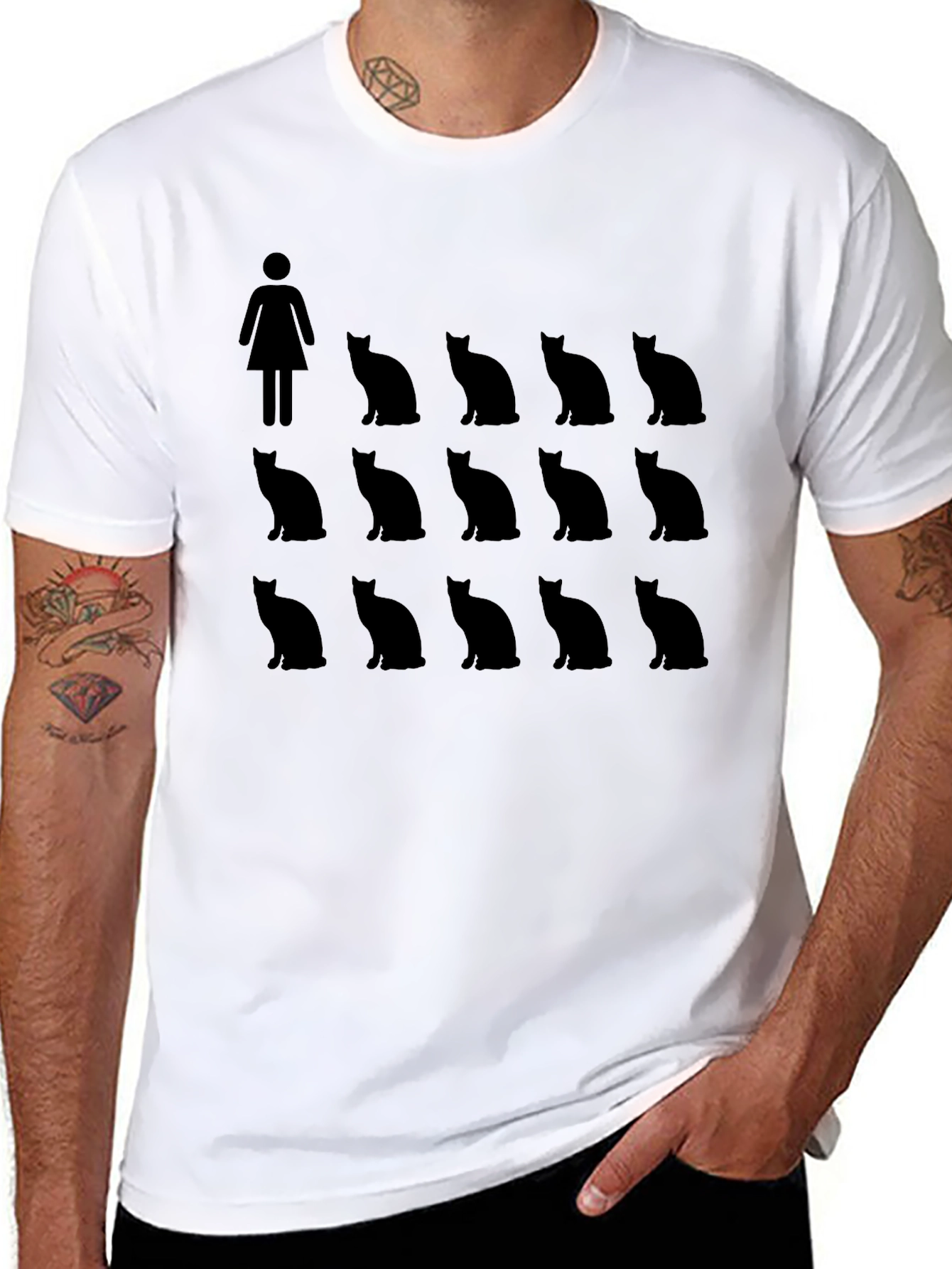 Crazy Cat Lady T-Shirt - Novelty Graphic Tee