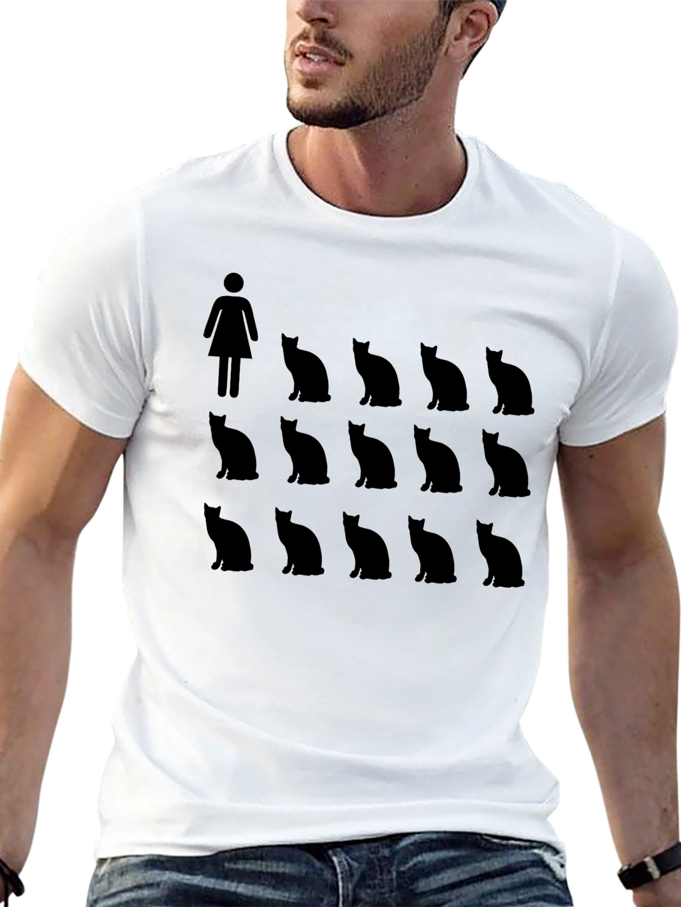 Crazy Cat Lady T-Shirt - Novelty Graphic Tee