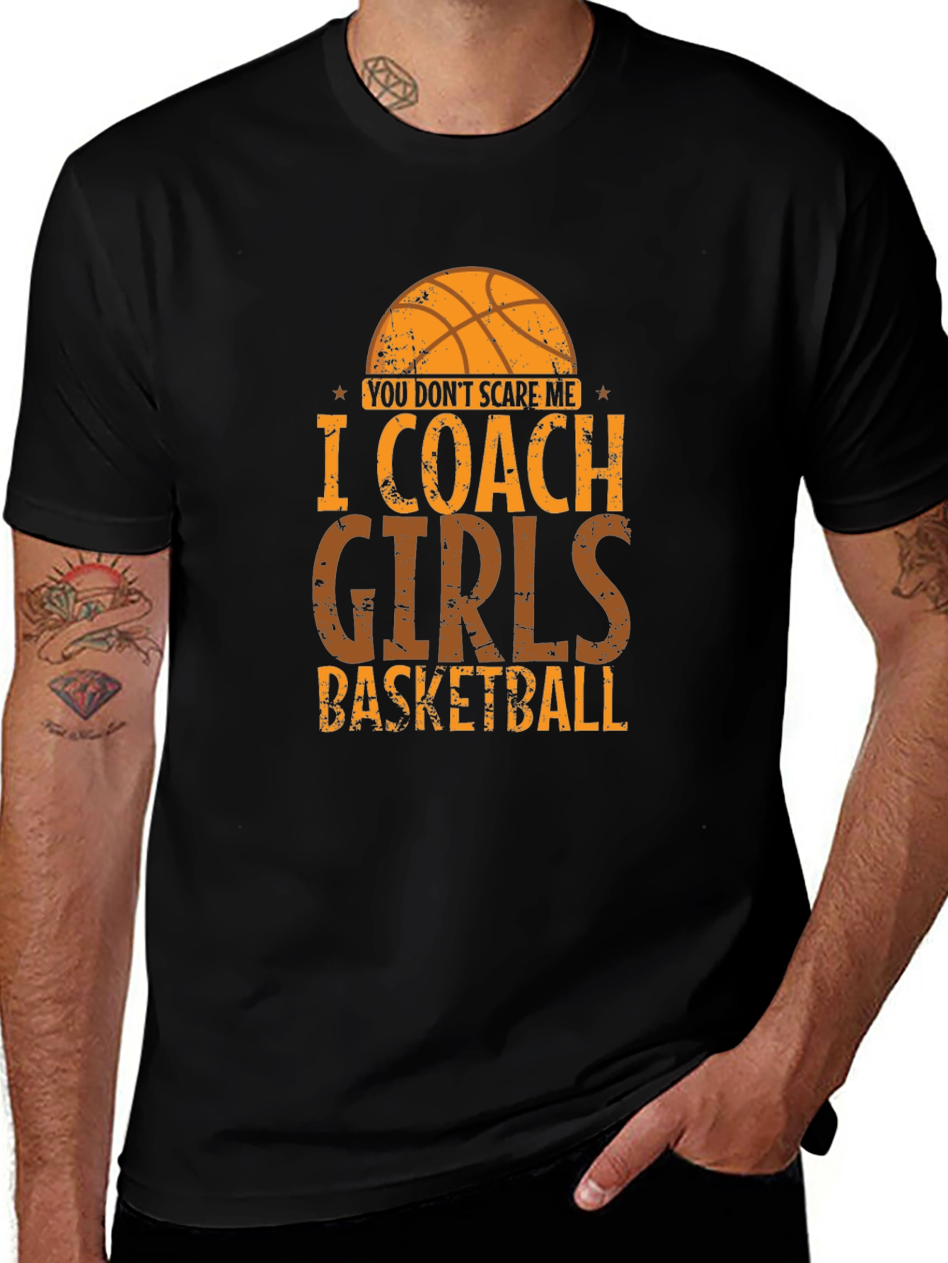 I Coach Girls Basketball T-Shirt - Funny Coach Tee