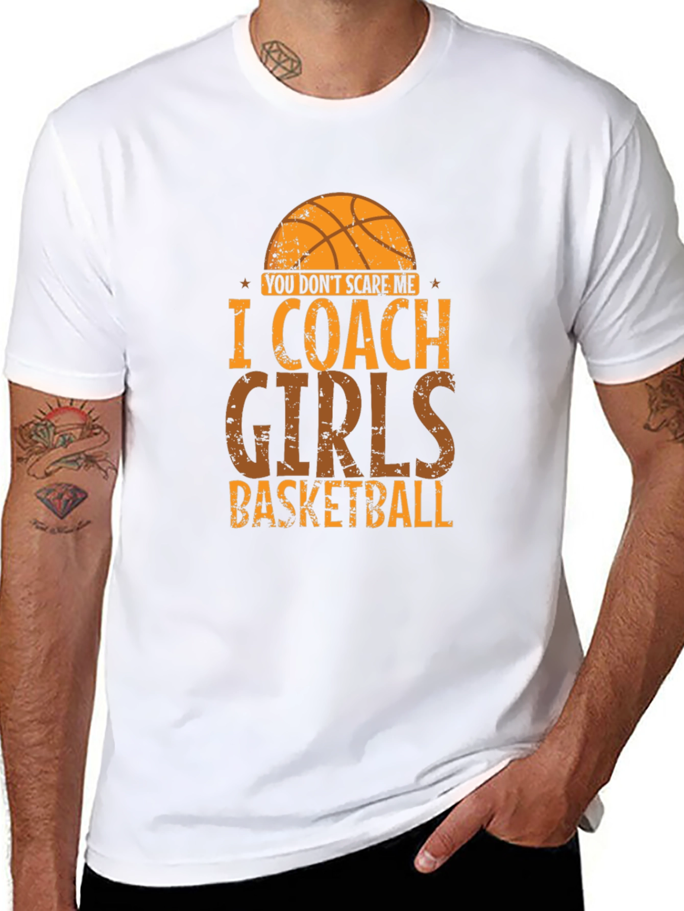 I Coach Girls Basketball T-Shirt - Funny Coach Tee