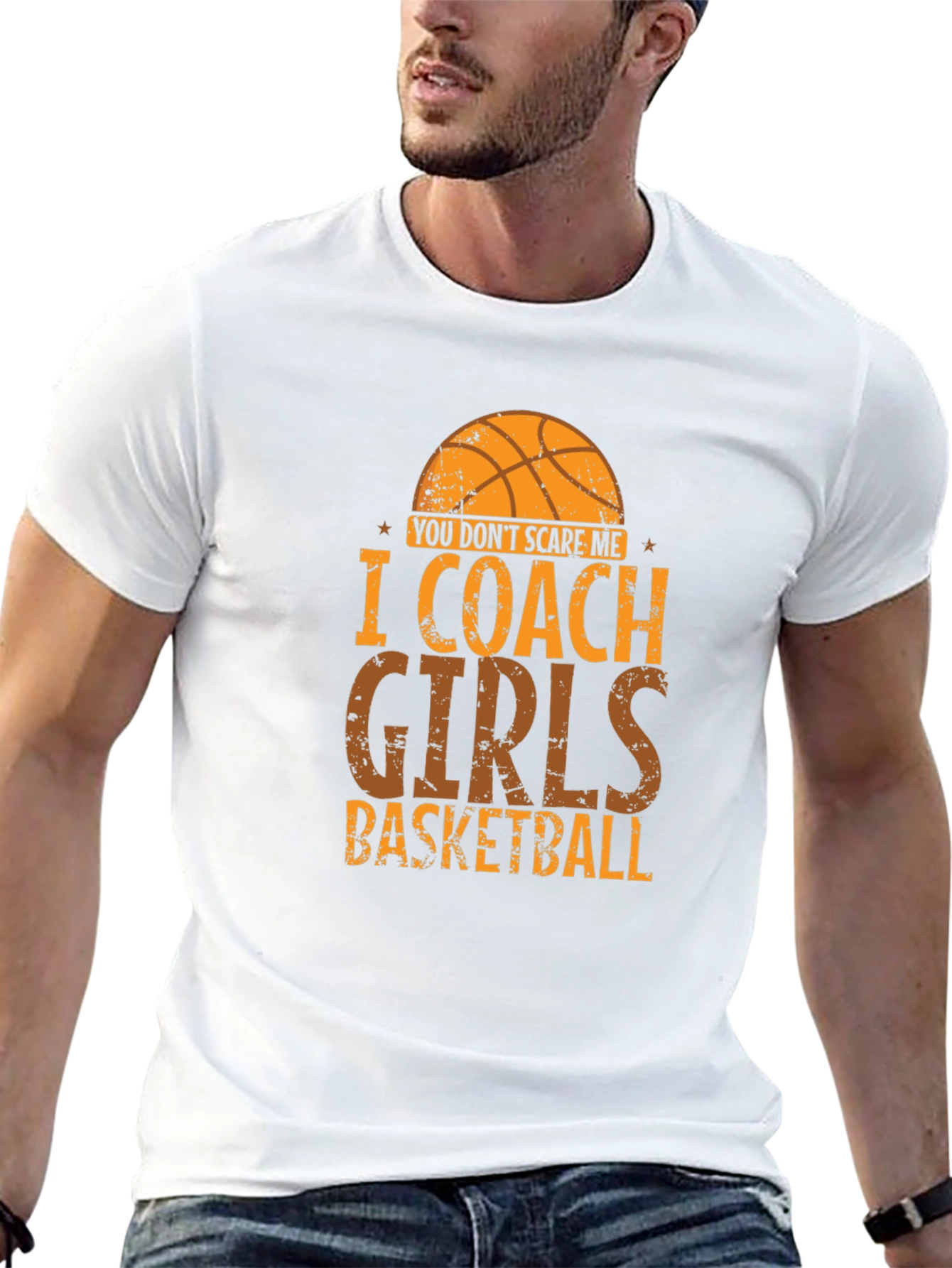 I Coach Girls Basketball T-Shirt - Funny Coach Tee