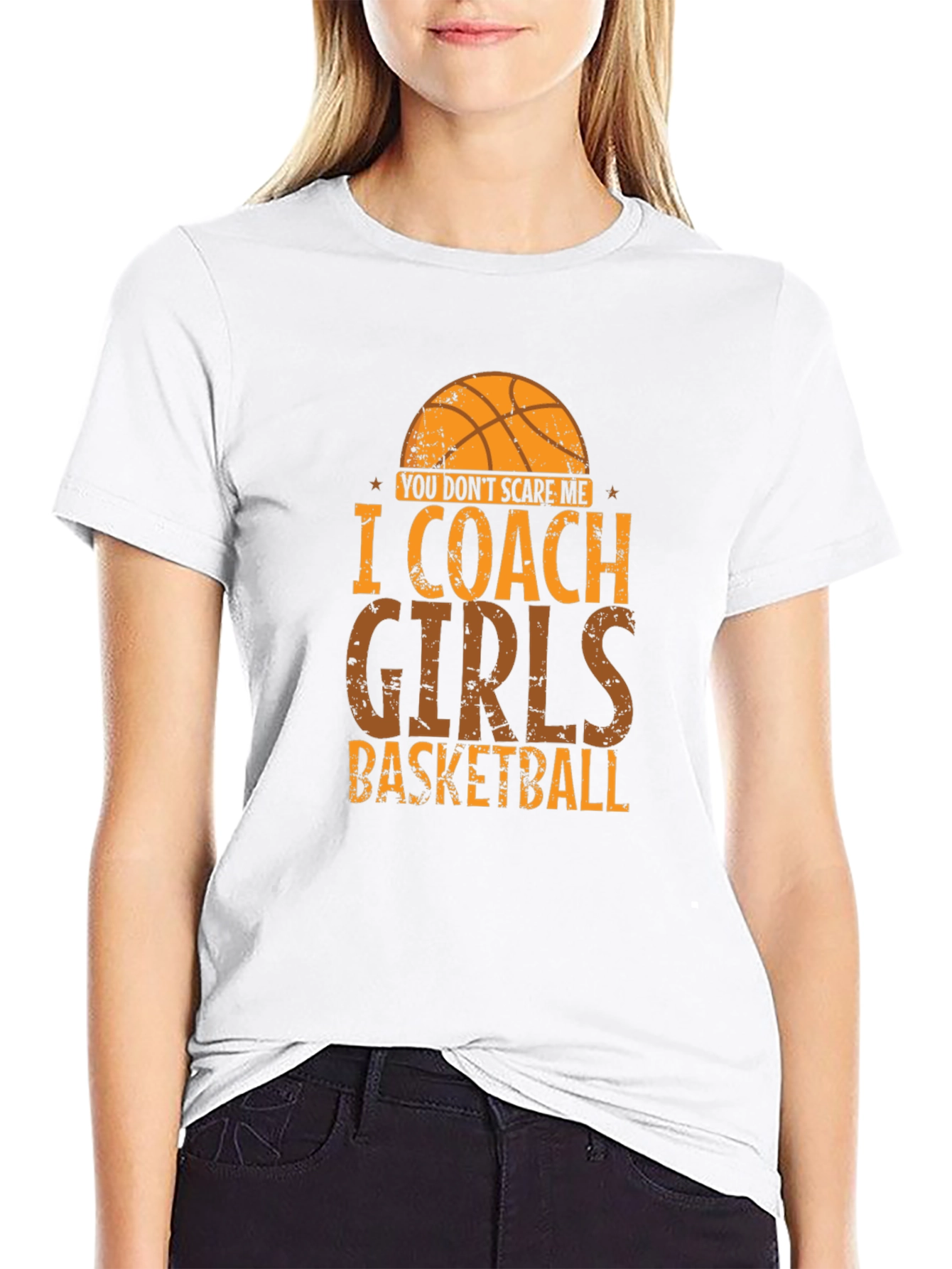 I Coach Girls Basketball T-Shirt - Funny Coach Tee