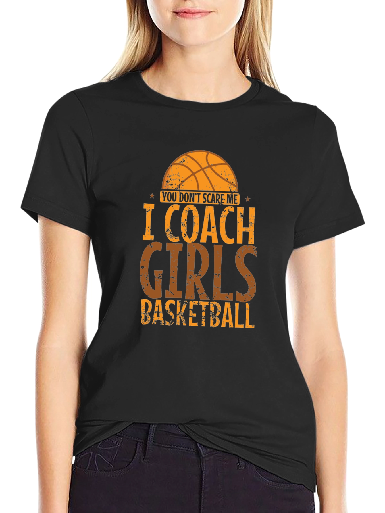 I Coach Girls Basketball T-Shirt - Funny Coach Tee