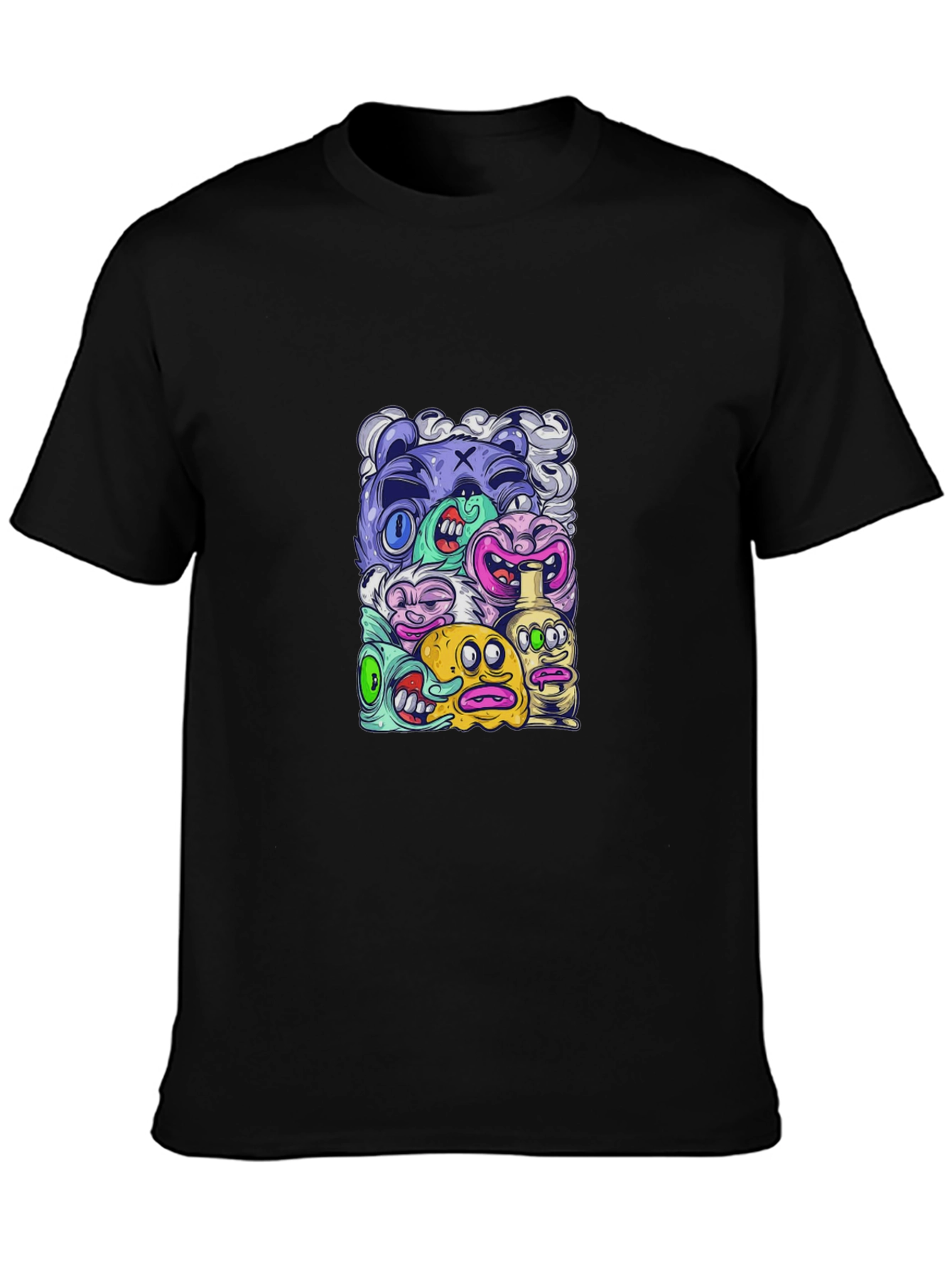 Monster Mash Graphic Tee - Black