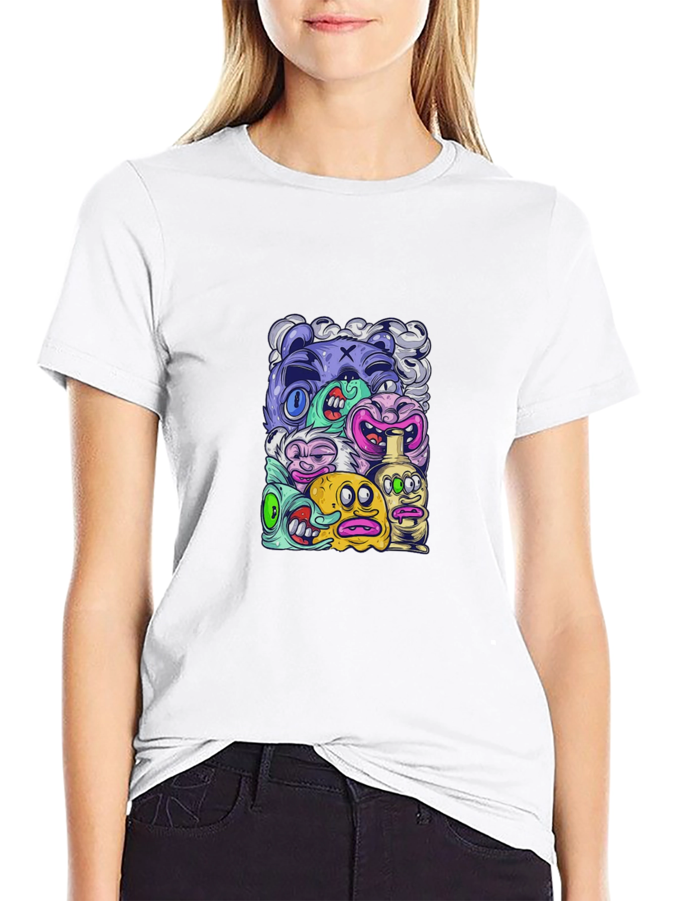 Monster Mash Graphic Tee - Black