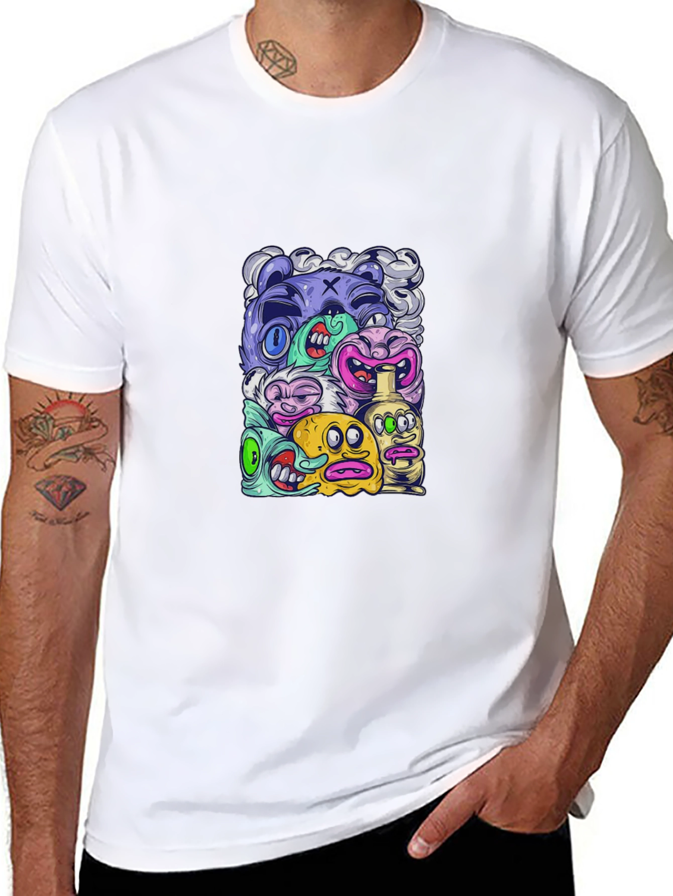 Monster Mash Graphic Tee - Black