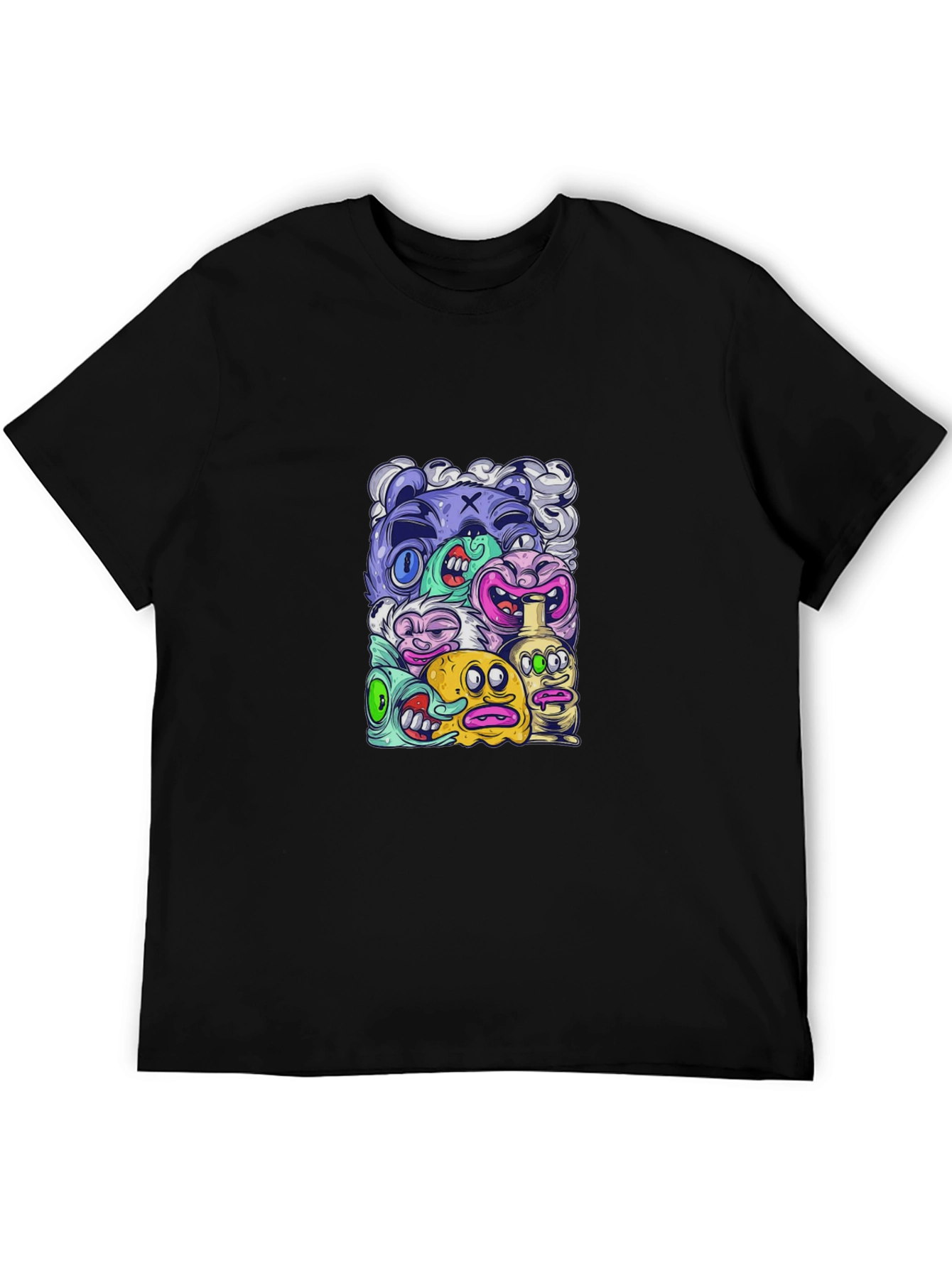 Monster Mash Graphic Tee - Black