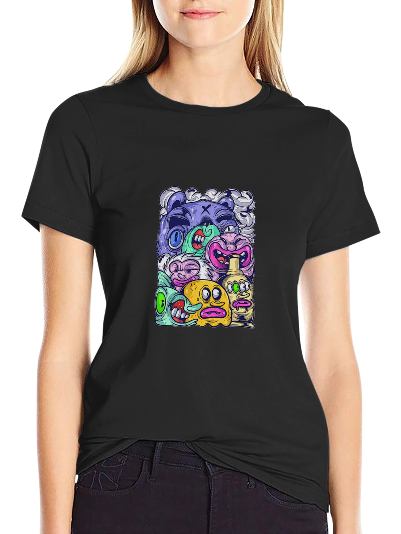 Monster Mash Graphic Tee - Black