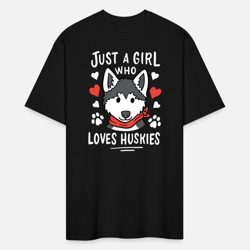 Just a Girl Who Loves Huskies Gift Husky Dog Lover