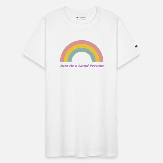 Just Be a Good Person | Pastel Rainbow Design