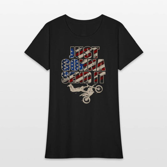 Just Gonna Send It American Flag Motocross