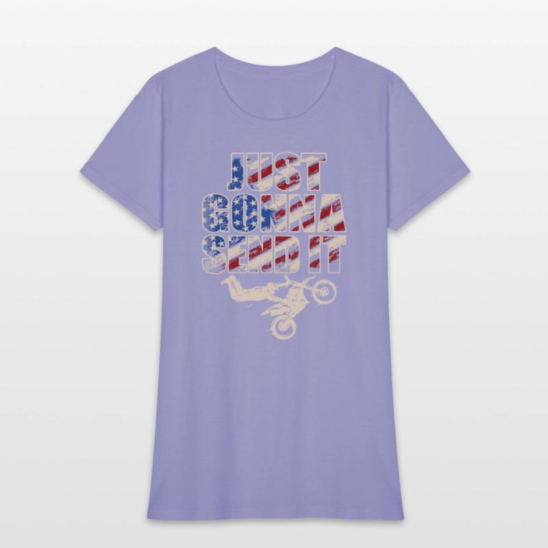 Just Gonna Send It American Flag Motocross