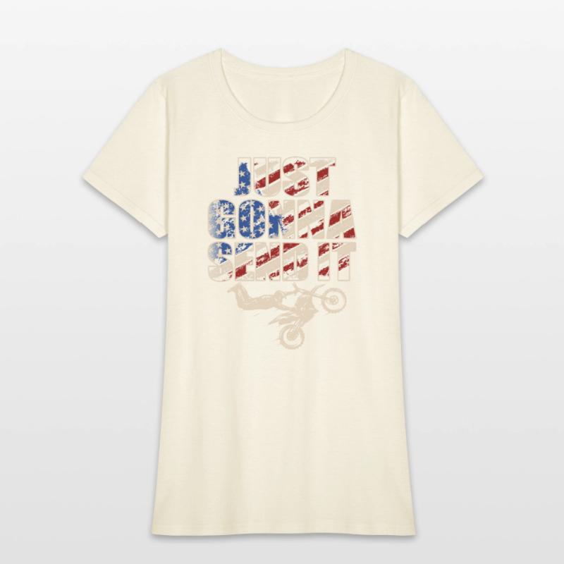 Just Gonna Send It American Flag Motocross