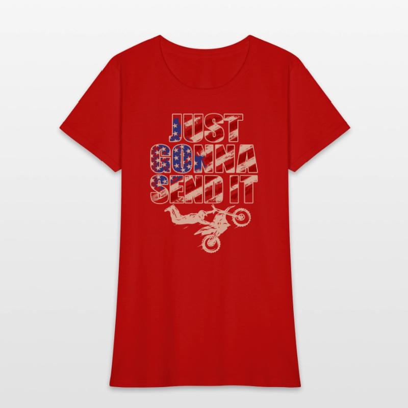 Just Gonna Send It American Flag Motocross
