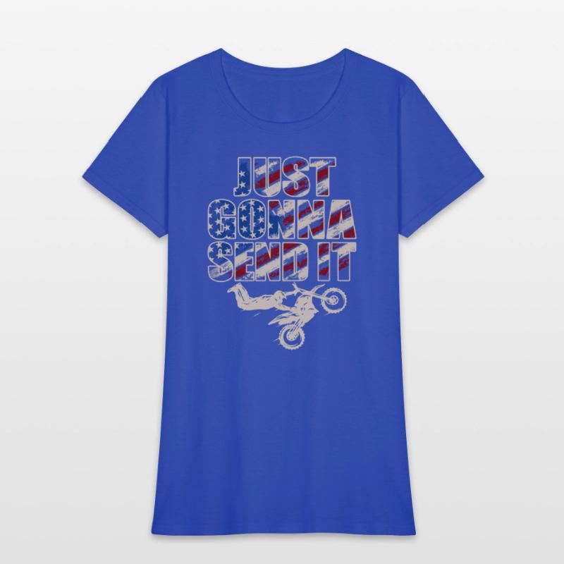 Just Gonna Send It American Flag Motocross