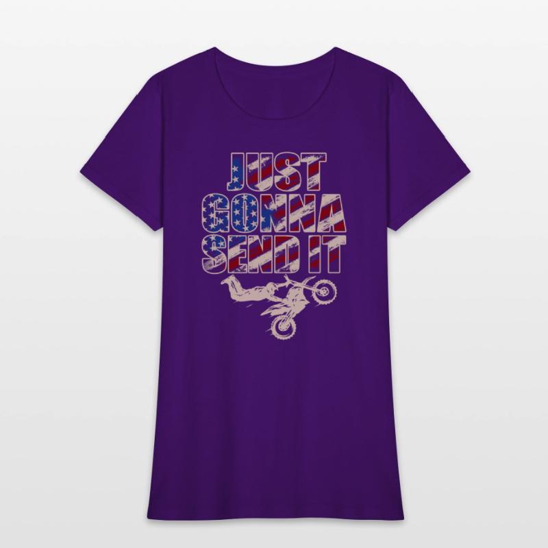 Just Gonna Send It American Flag Motocross