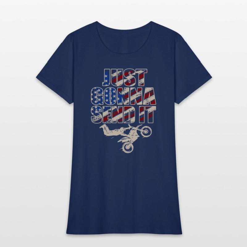 Just Gonna Send It American Flag Motocross