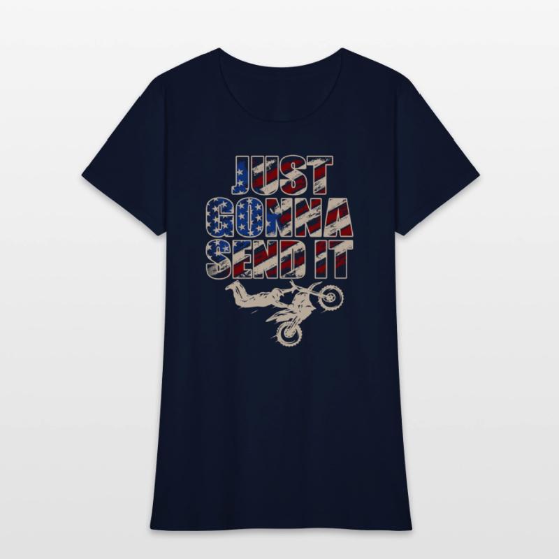 Just Gonna Send It American Flag Motocross