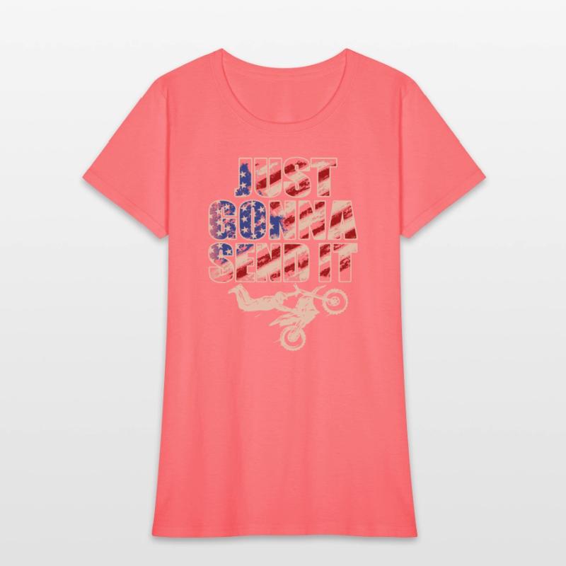 Just Gonna Send It American Flag Motocross