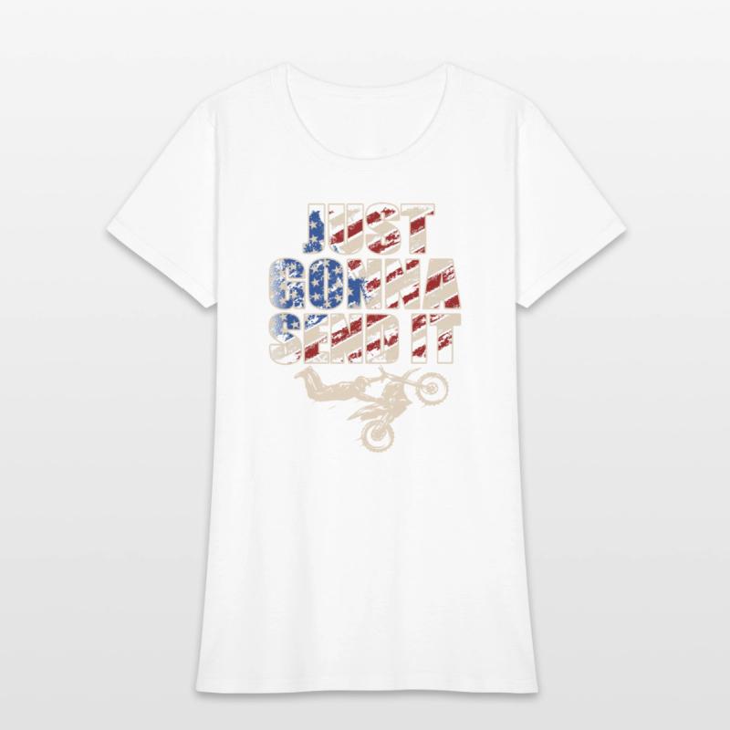 Just Gonna Send It American Flag Motocross
