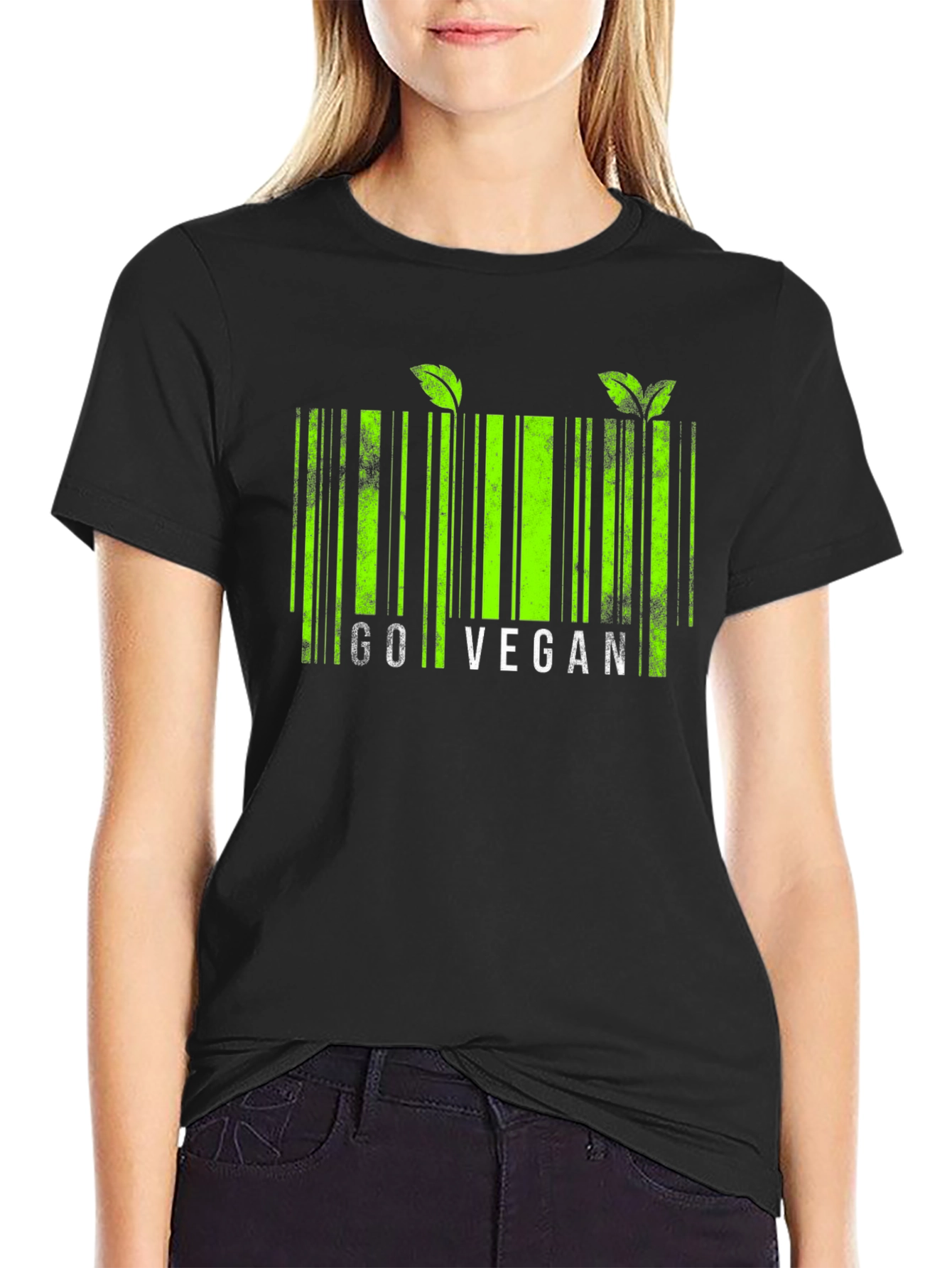 Go Vegan Barcode T-Shirt