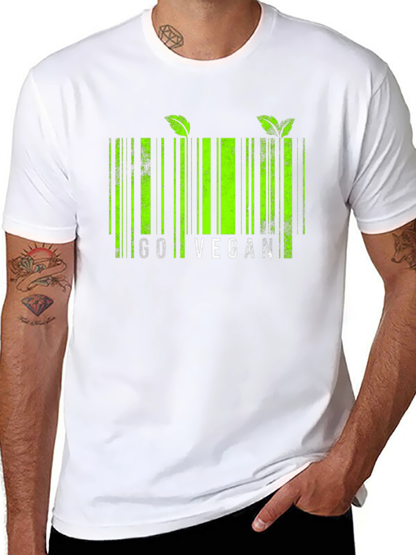 Go Vegan Barcode T-Shirt