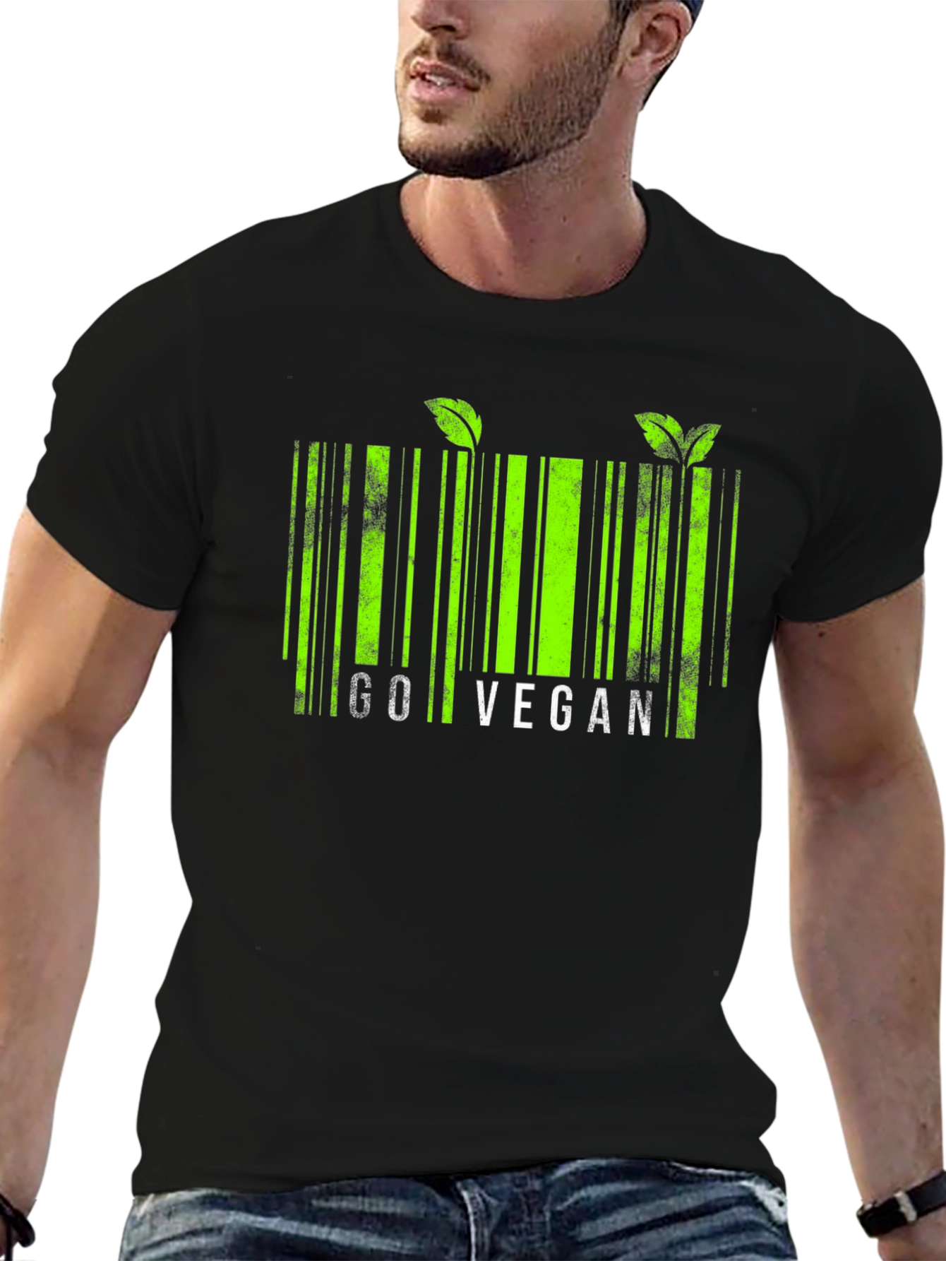 Go Vegan Barcode T-Shirt