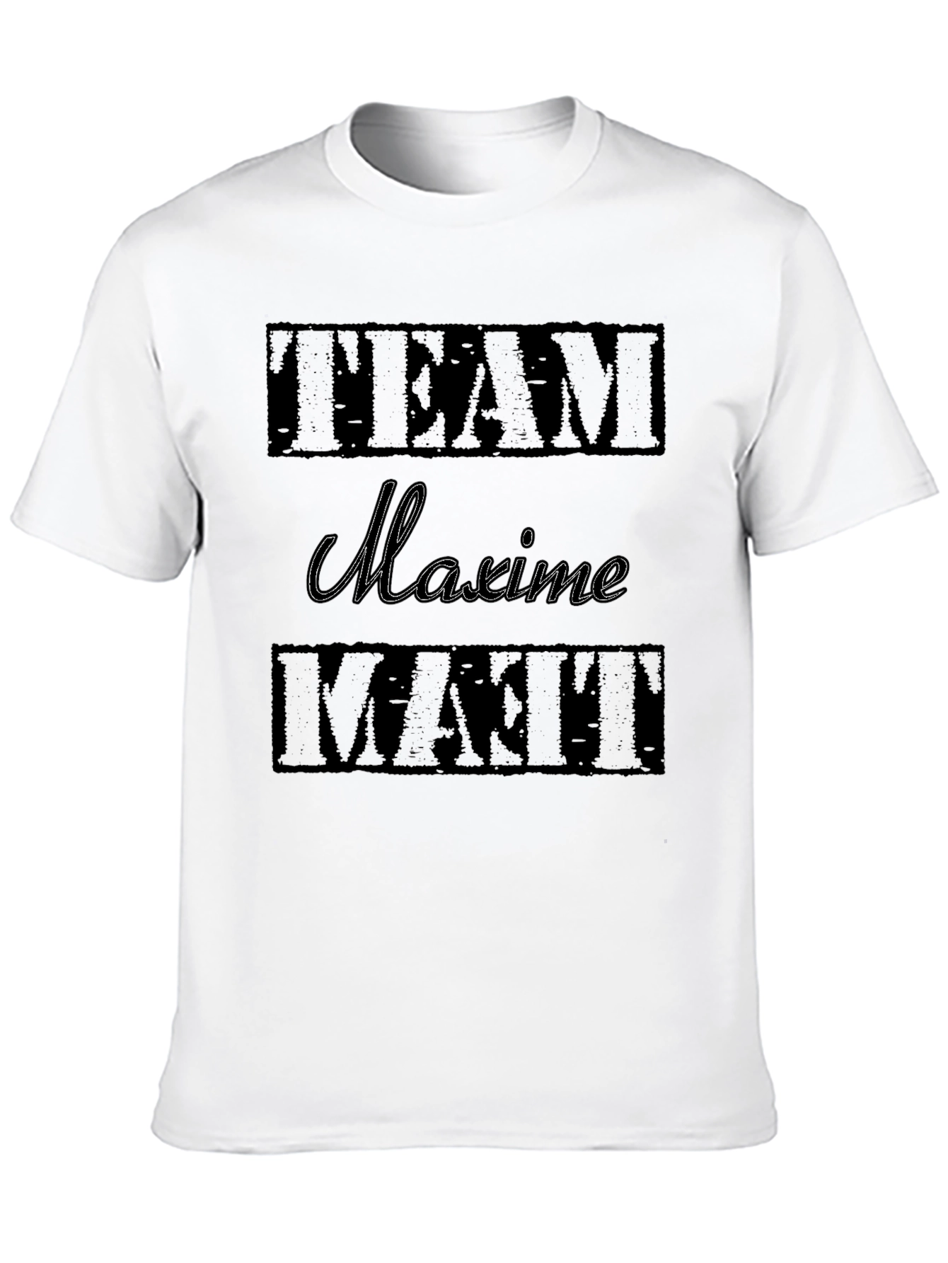 Team Maxime Matt Black Graphic T-Shirt