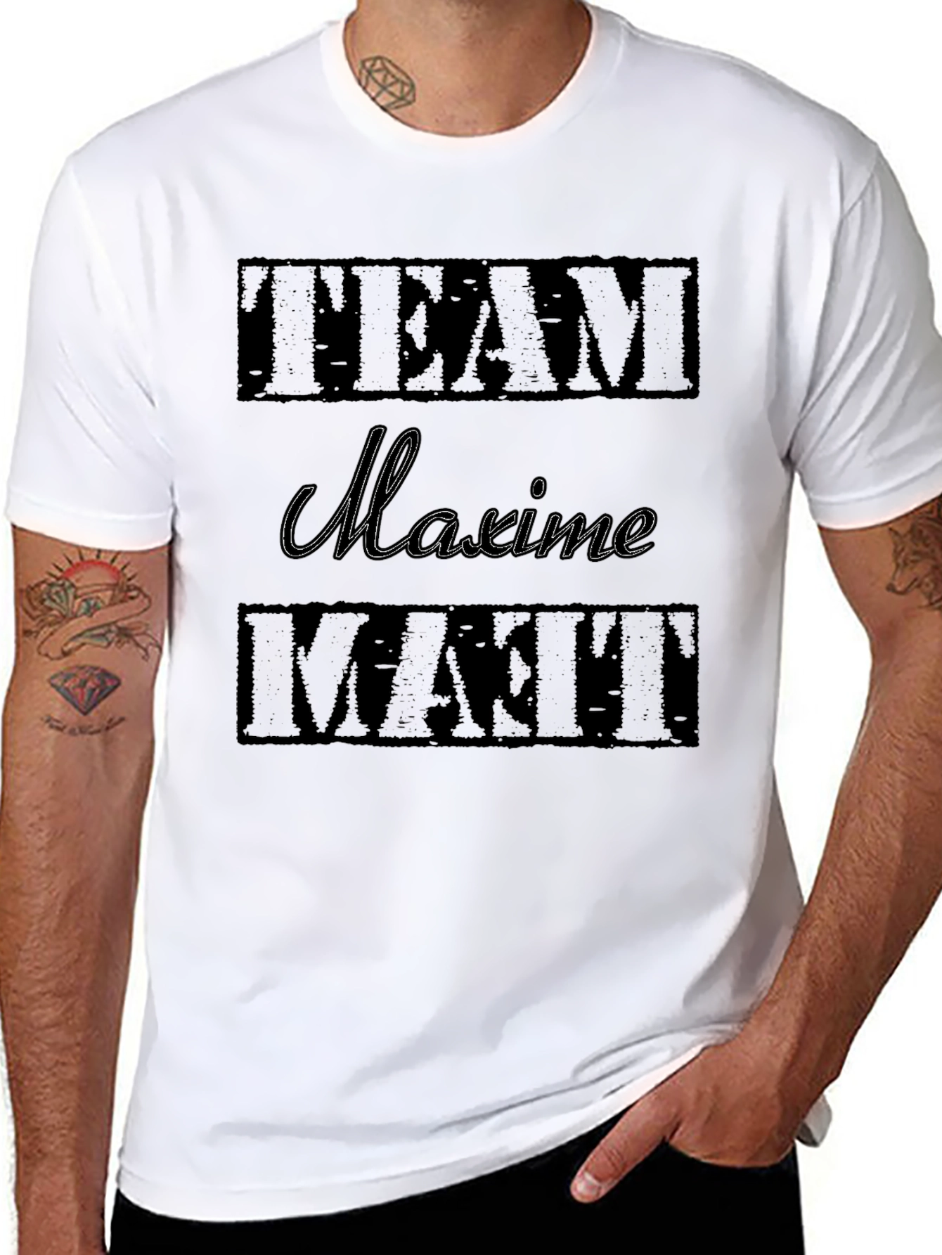 Team Maxime Matt Black Graphic T-Shirt