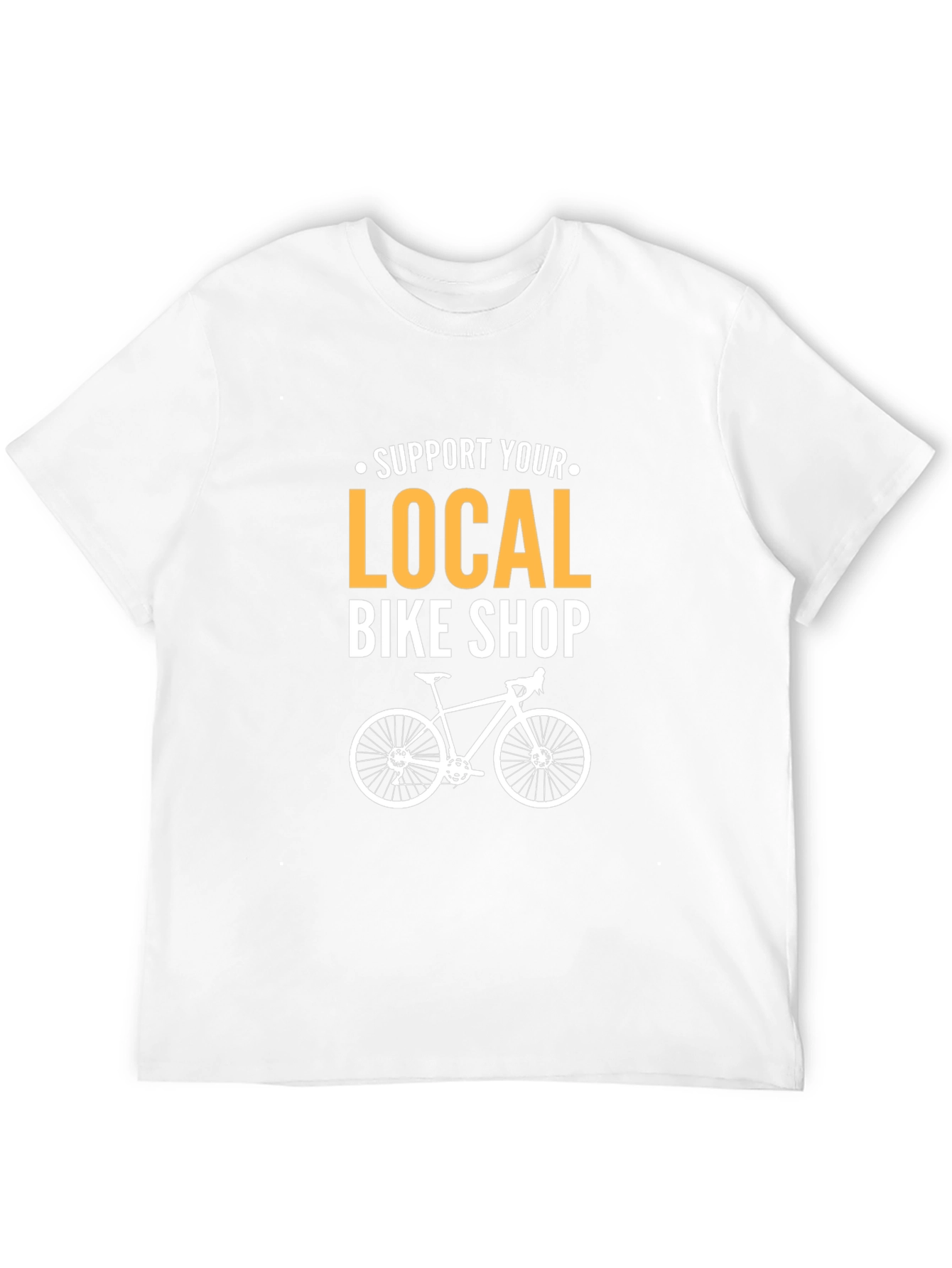 Support Local Bike Shop Black T-Shirt