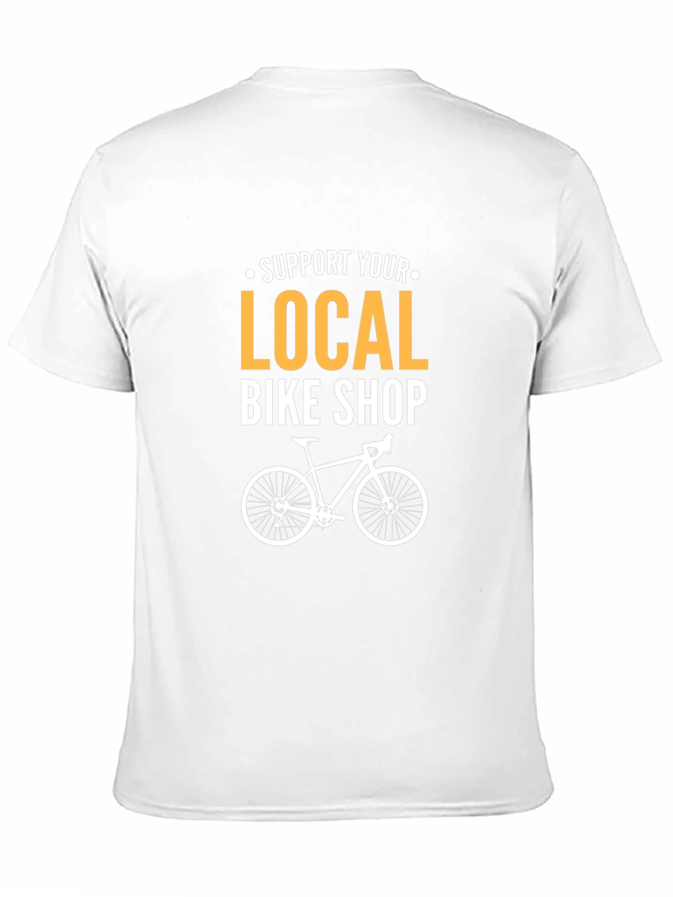 Support Local Bike Shop Black T-Shirt