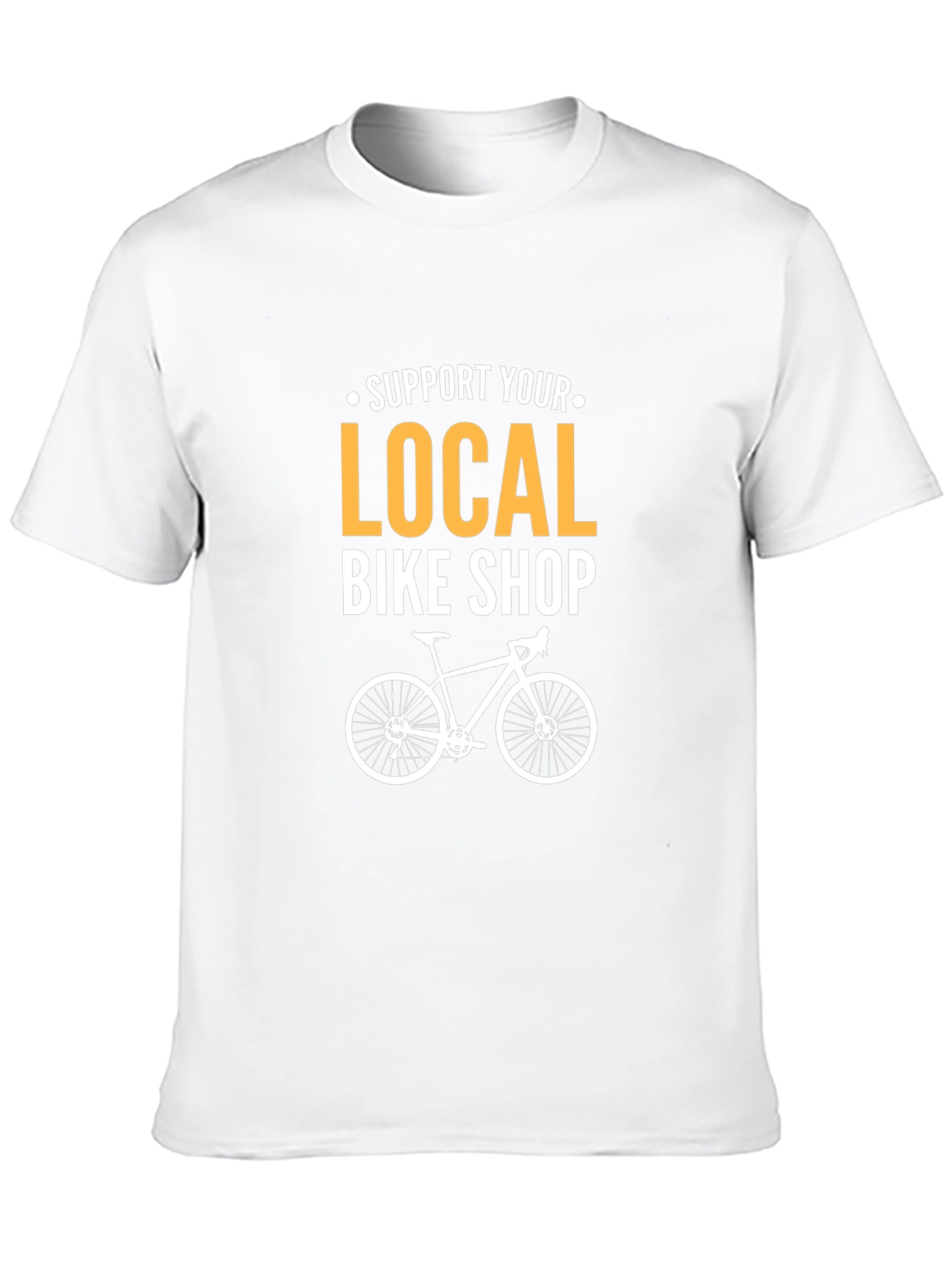Support Local Bike Shop Black T-Shirt