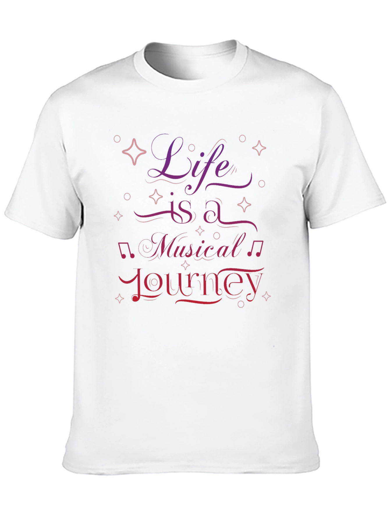 Life is a Musical Journey Graphic Tee - Black