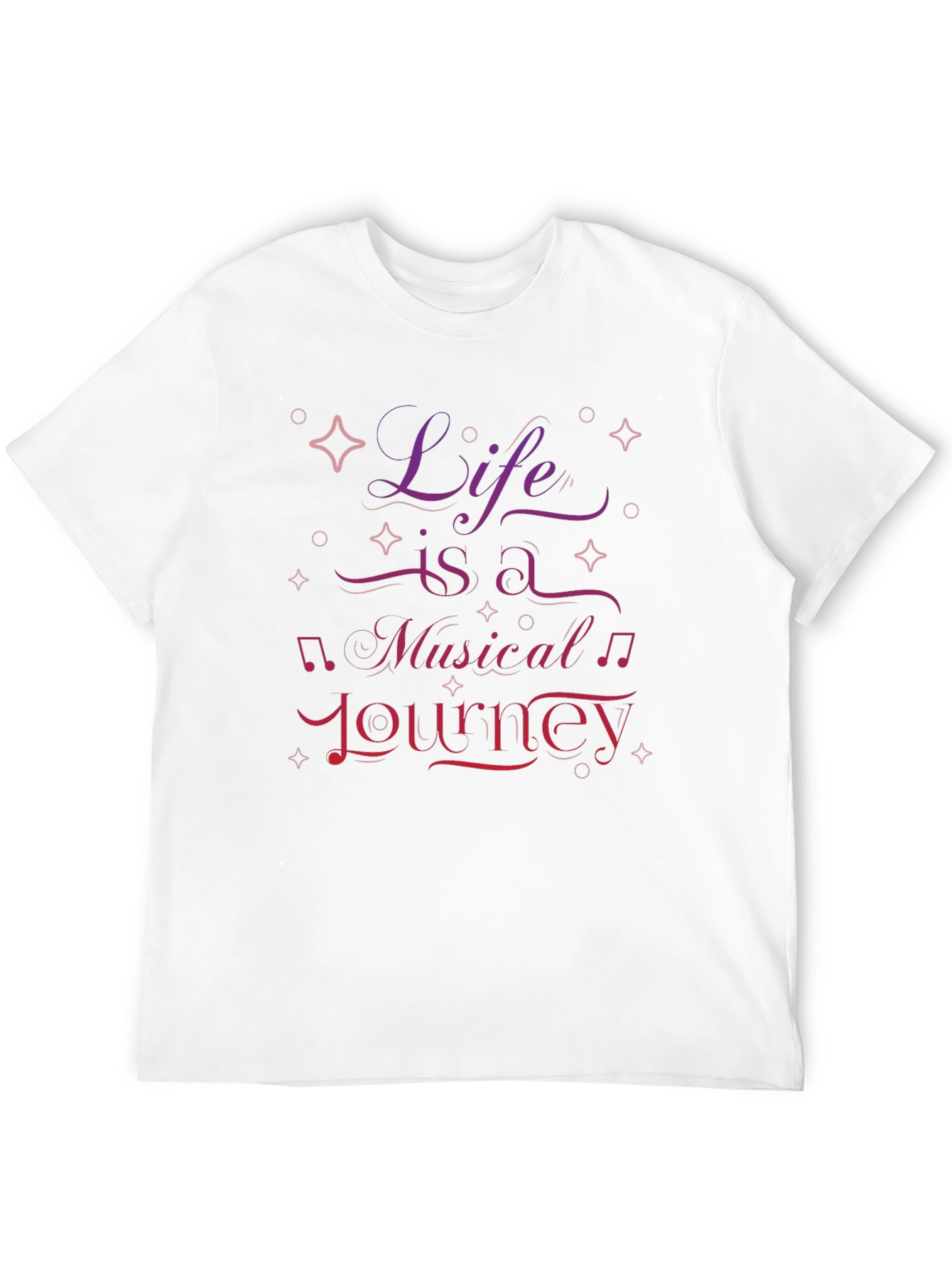 Life is a Musical Journey Graphic Tee - Black