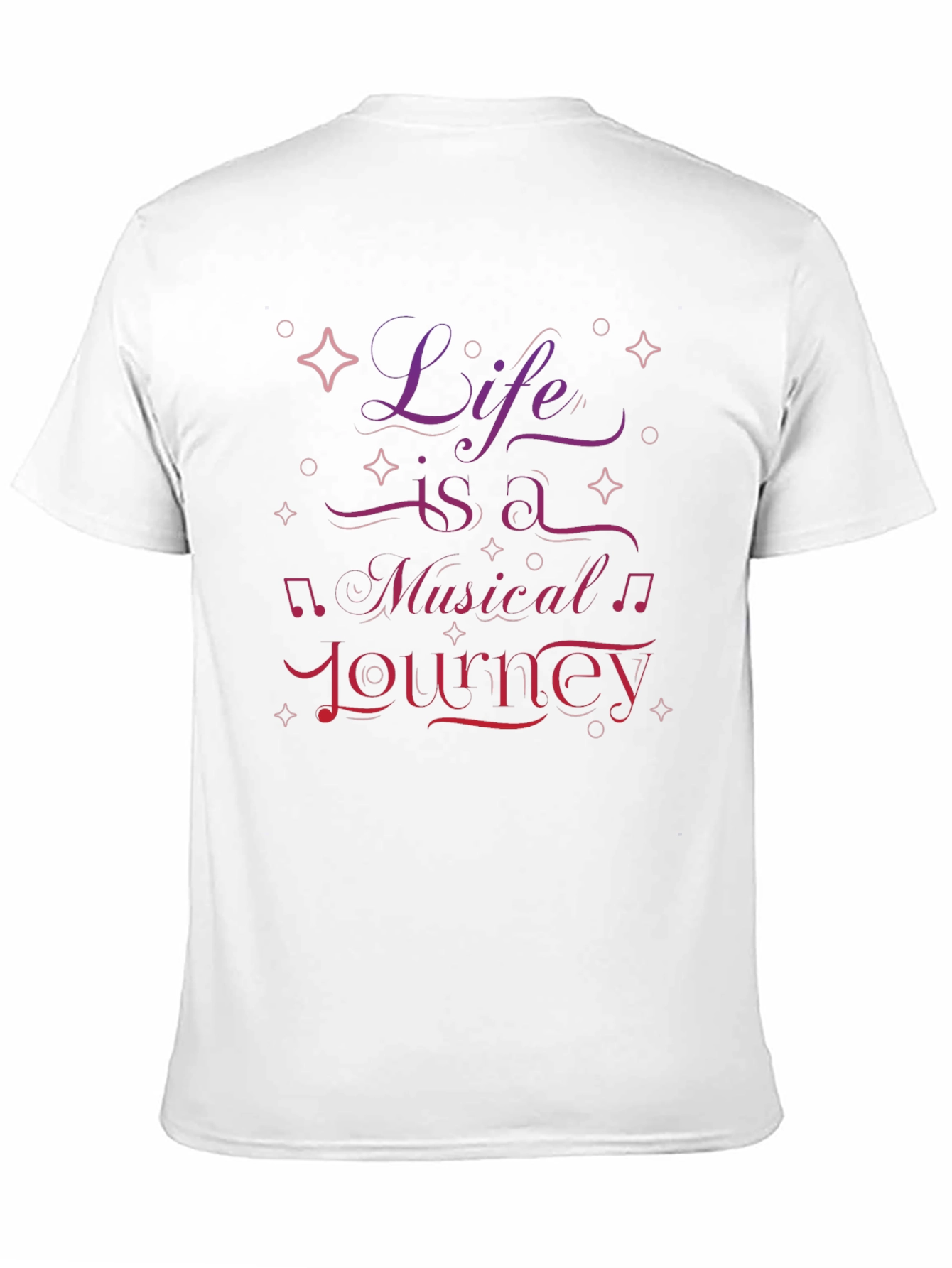 Life is a Musical Journey Graphic Tee - Black
