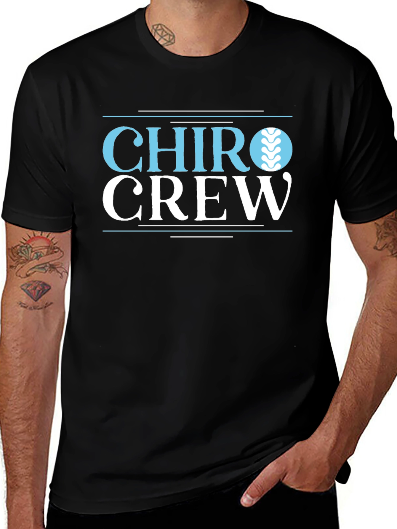 Chiro Crew Graphic T-Shirt - Chiropractic Design
